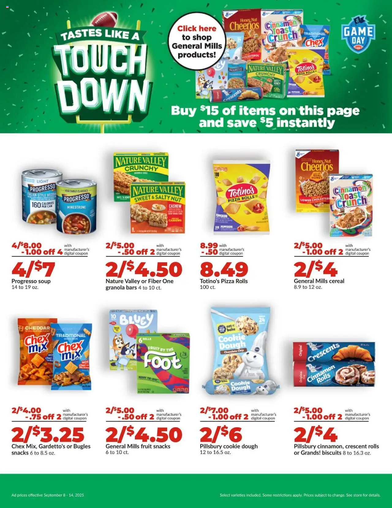 HyVee Weekly Ad - valid from 08.09.2025 | Page: 17 | Products: Chocolate, Pizza, Chocolate Chip, Game