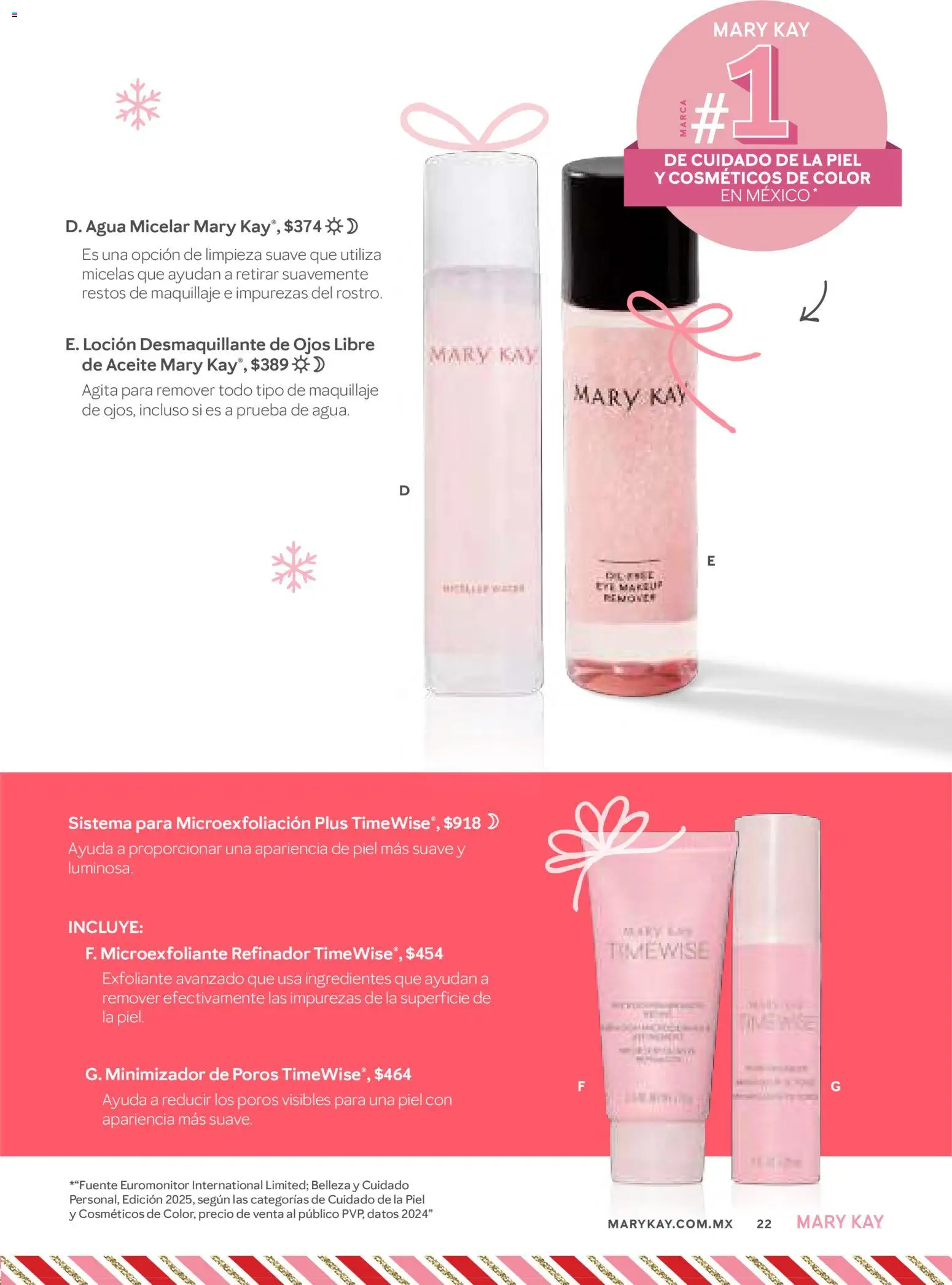 Nuevas ofertas de Mary Kay válidas en toda la República Mexicana desde el 01.11.2025. ¡Encuentra las mejores ofertas en Mary Kay catálogo! | Página: 22 | Productos: Desmaquillante, Aceite, Maquillaje, Agua micelar