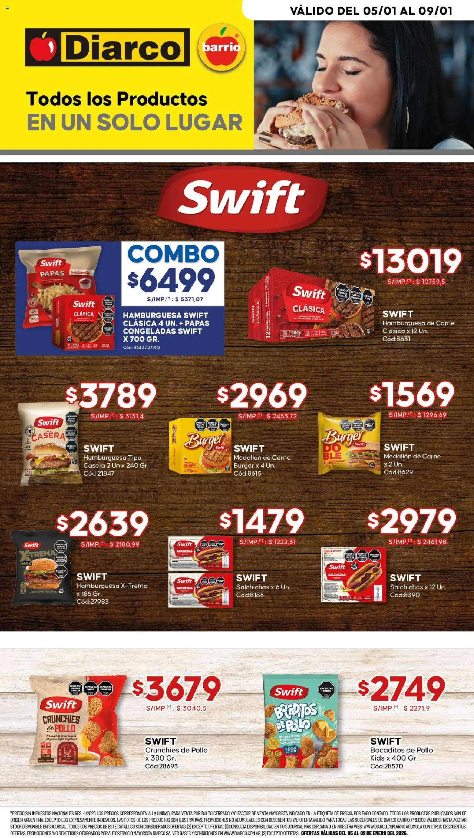 Diarco - Especial Swift │ válido desde el 05.01.2026 | Página: 1 | Productos: Pollo