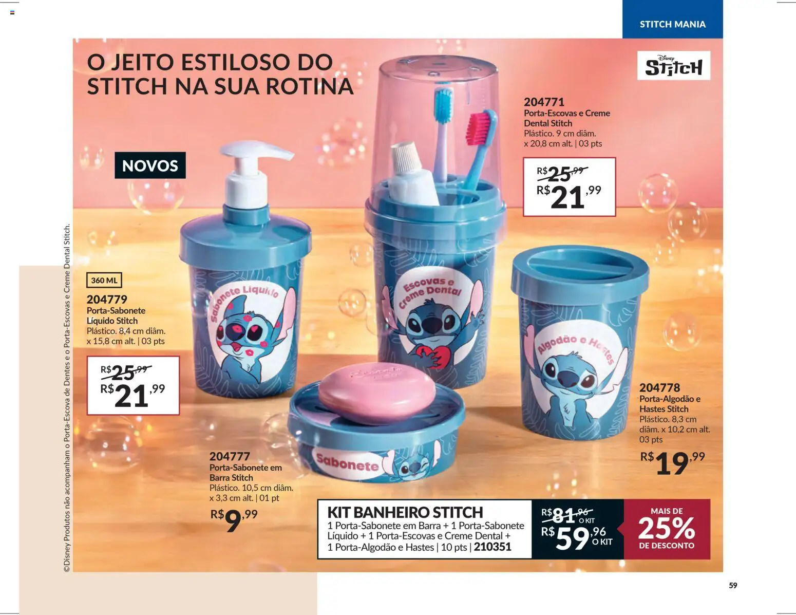 Avon Folheto - válido de 29.10.2025 | Página: 59 | Produtos: Creme, Sabonete, Algodão, Creme dental
