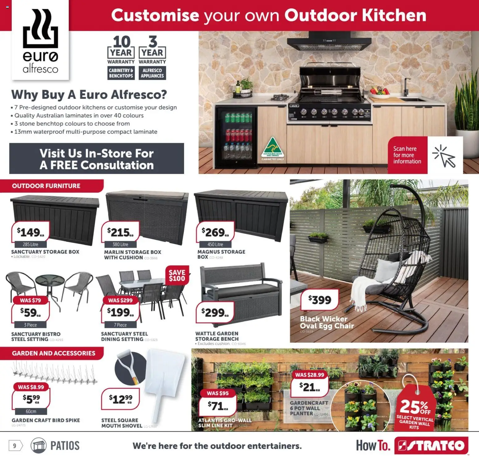 Stratco catalogue - valid from 17.04.2026 | Page: 9 | Products: Cushion, Box, Shovel, Accessories
