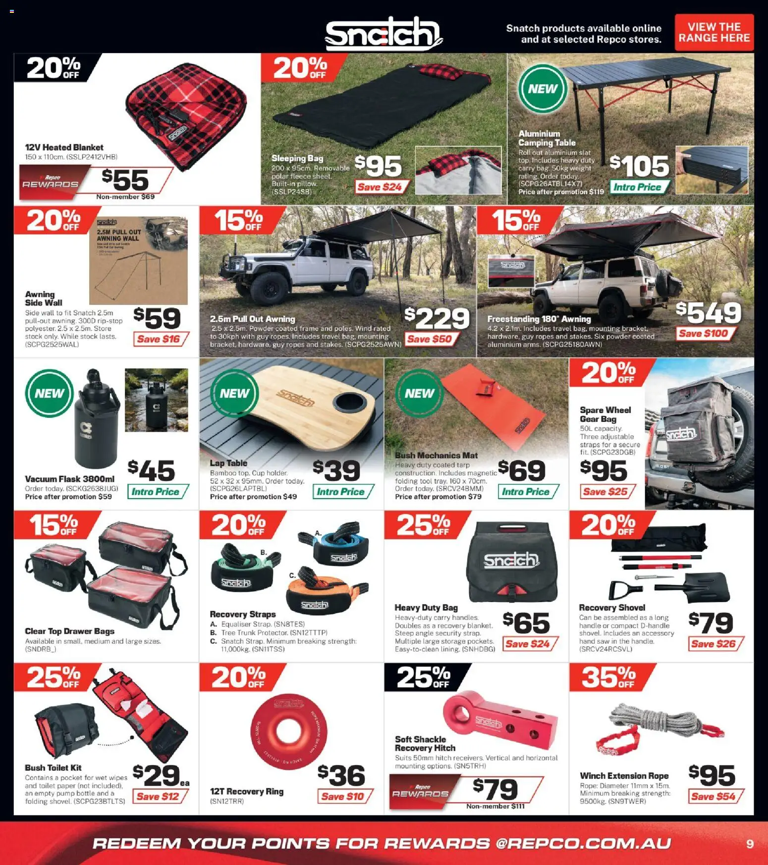 Repco catalogue - valid from 19.03.2026 | Page: 9 | Products: Toilet, Shovel, Toilet paper, Blanket