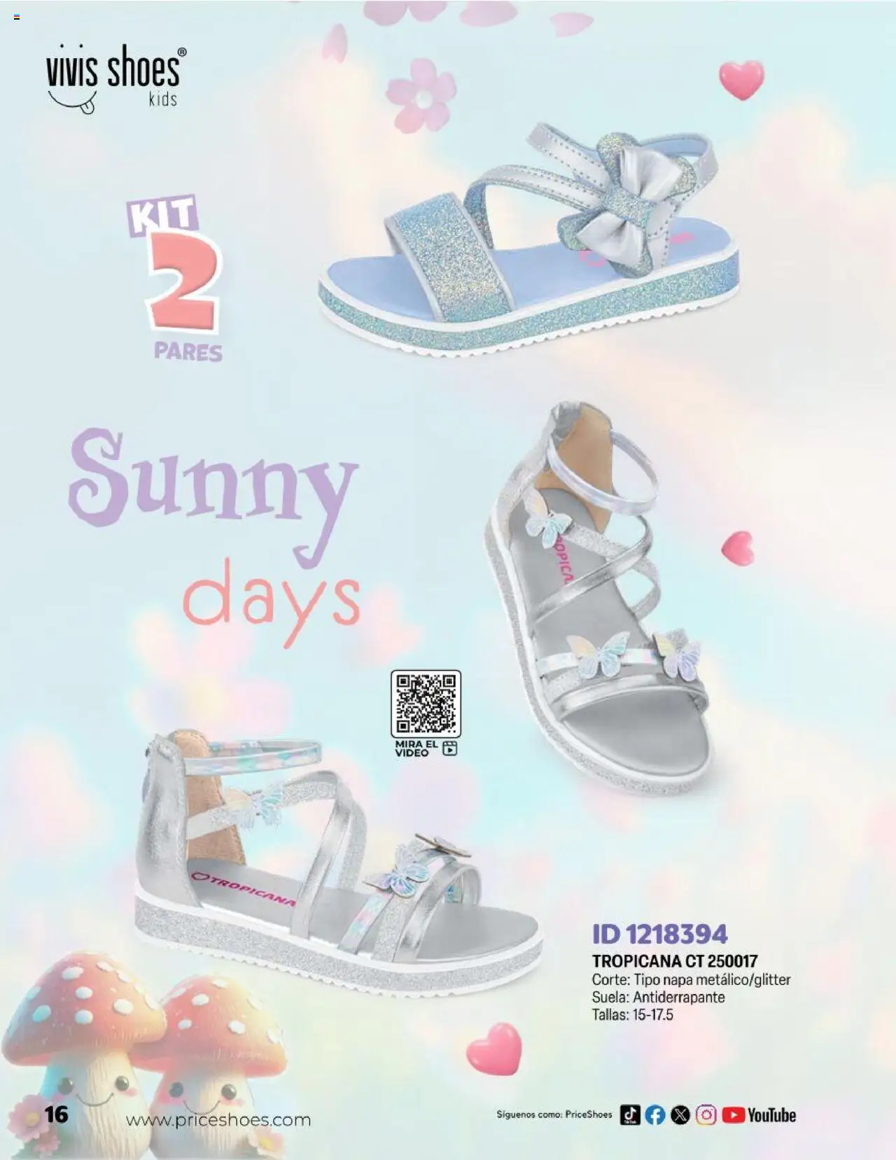 Nuevas ofertas de Price Shoes válidas en toda la República Mexicana desde el 23.04.2025. ¡Encuentra las mejores ofertas en Price Shoes catálogo Kids! | Página: 16 | Productos: Video