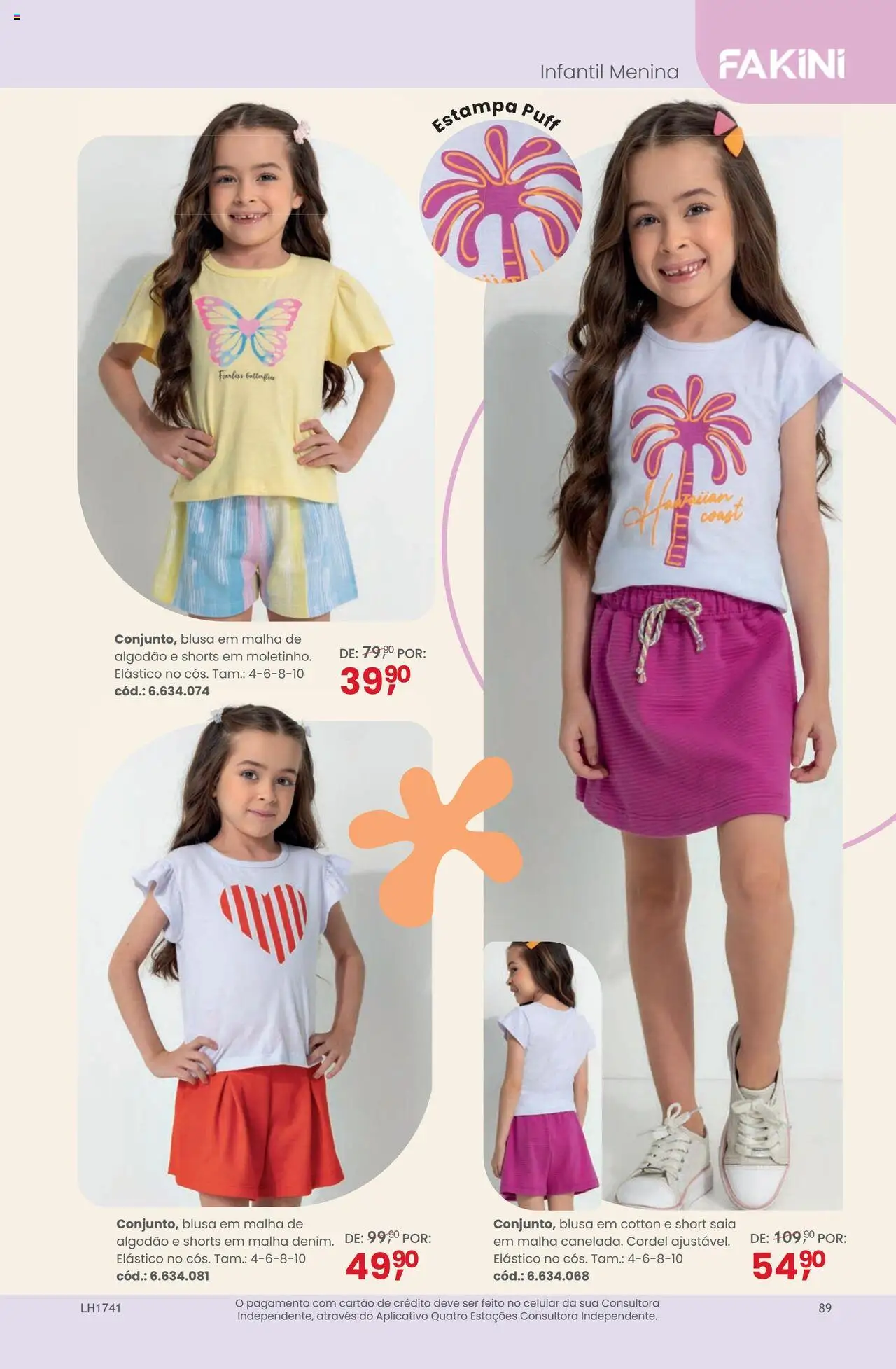 Quatro Estações Folheto - válido de 01.07.2025 | Página: 89 | Produtos: Celular, Saia, Blusa, Algodão