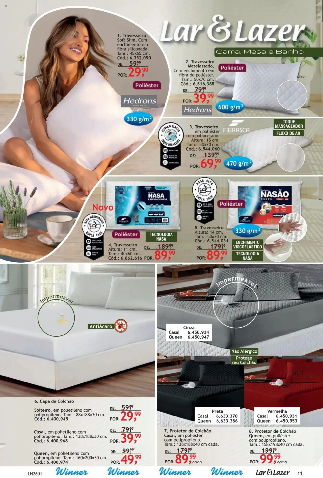 Quatro Estações Folheto - válido de 01.10.2025 | Página: 11 | Produtos: Travesseiro, Colchão, Capa de colchão, Massageador