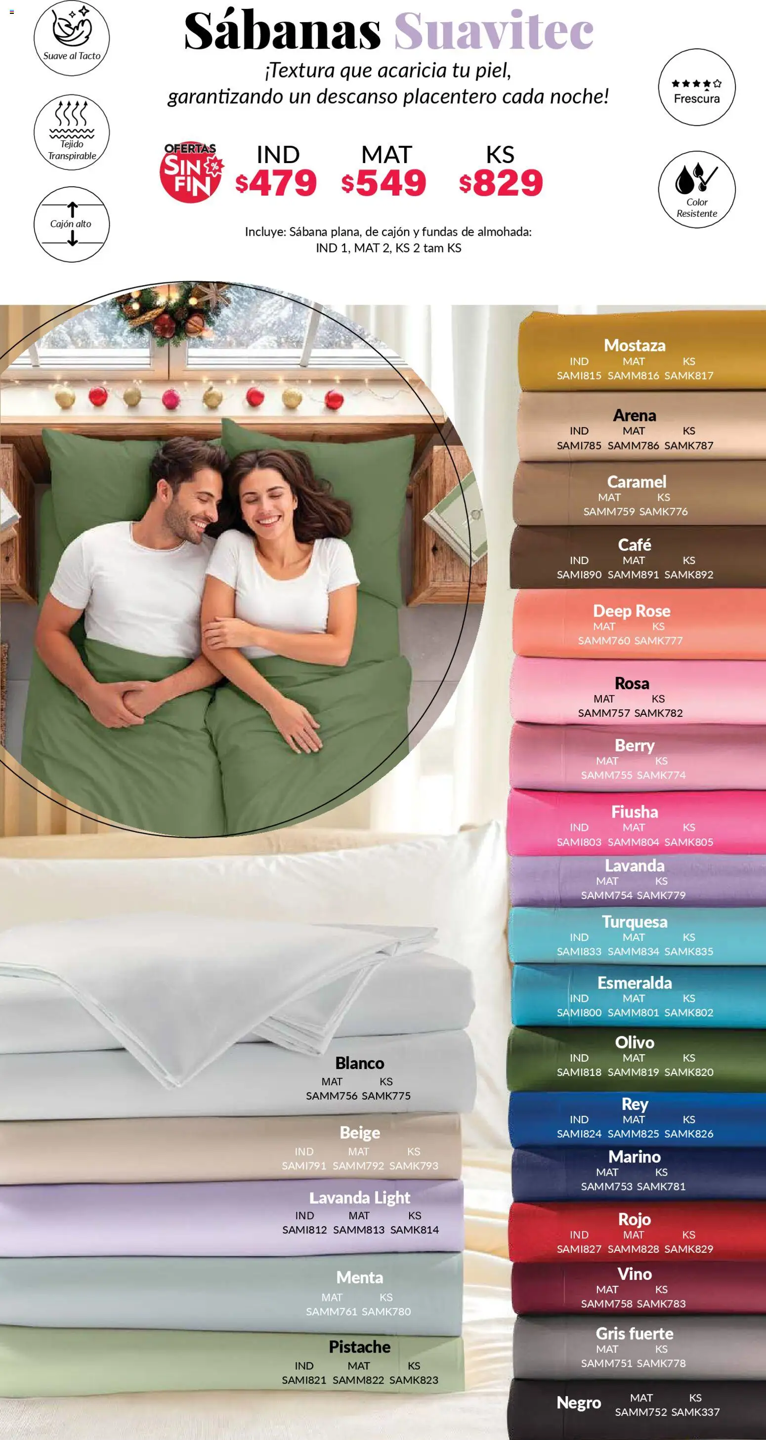 Nuevas ofertas de Colchas Concord válidas en toda la República Mexicana desde el 01.11.2025. ¡Encuentra las mejores ofertas en Colchas Concord Buen Fin! | Página: 182 | Productos: Mostaza, Almohada, Vino, Sabanas