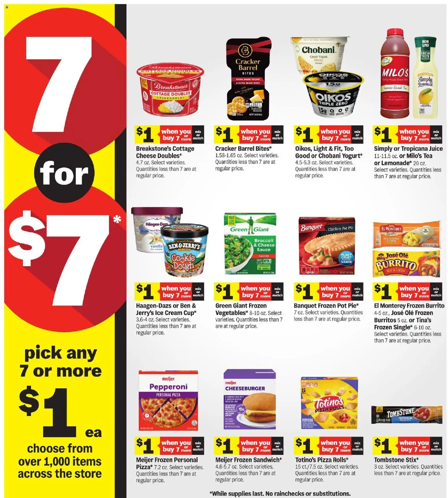 Meijer Weekly Ad - valid from 22.04.2026 | Page: 6 | Products: Broccoli, Yogurt, Pizza, Sauce
