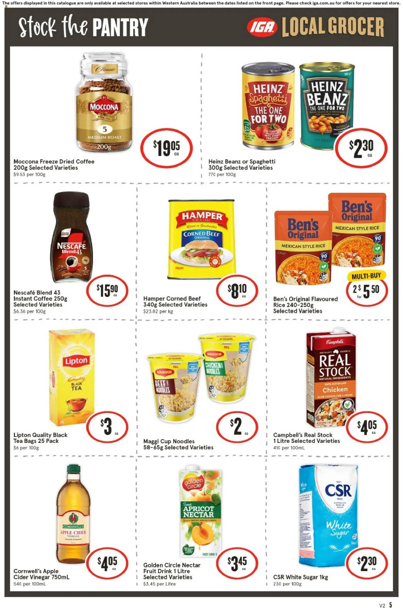 IGA catalogue - valid from 07.01.2026 | Page: 5 | Products: Chocolate, Beef, Onions, Plums