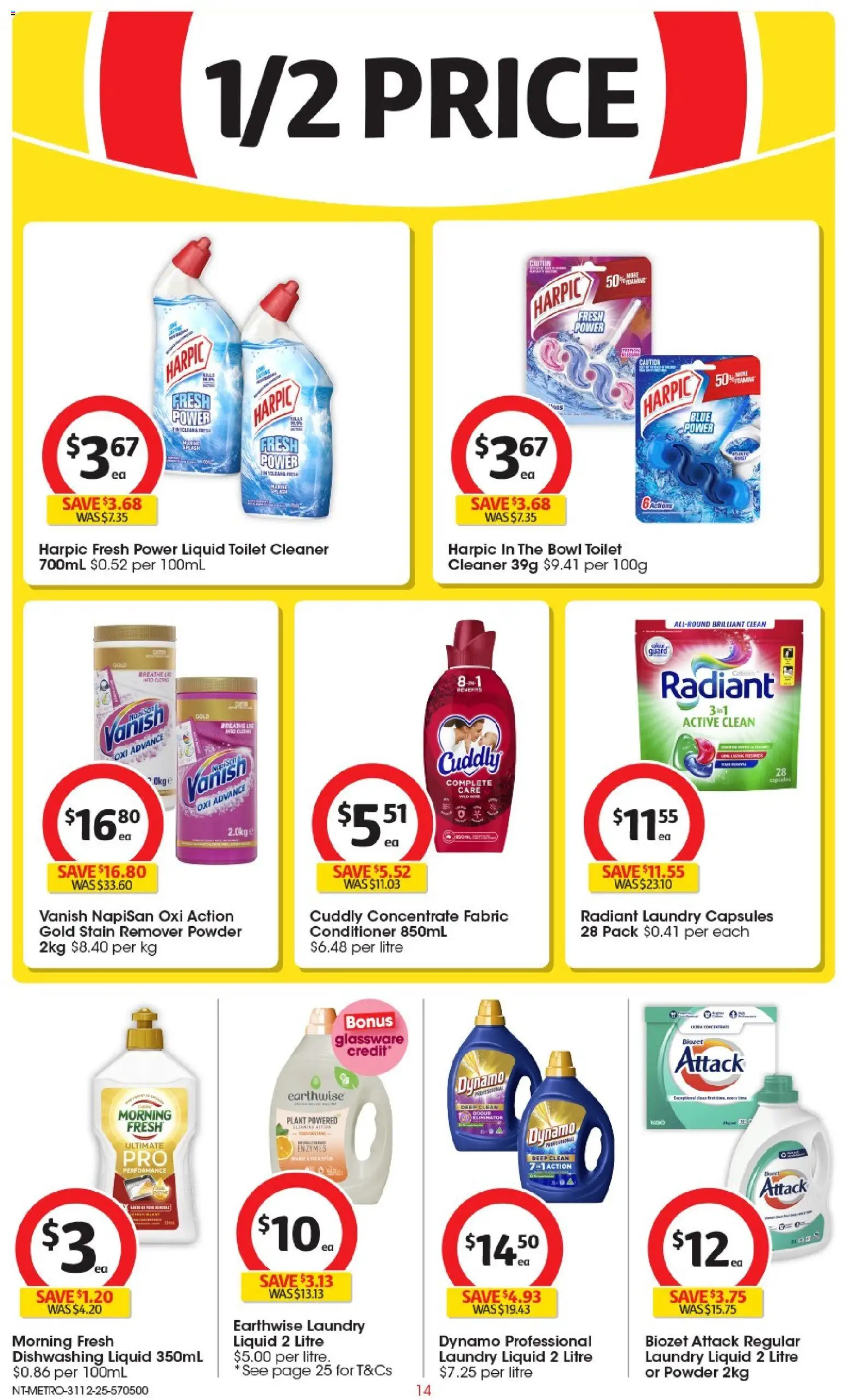 Coles catalogue - valid from 31.12.2025 | Page: 15 | Products: Toilet, Powder, Conditioner, Stain remover