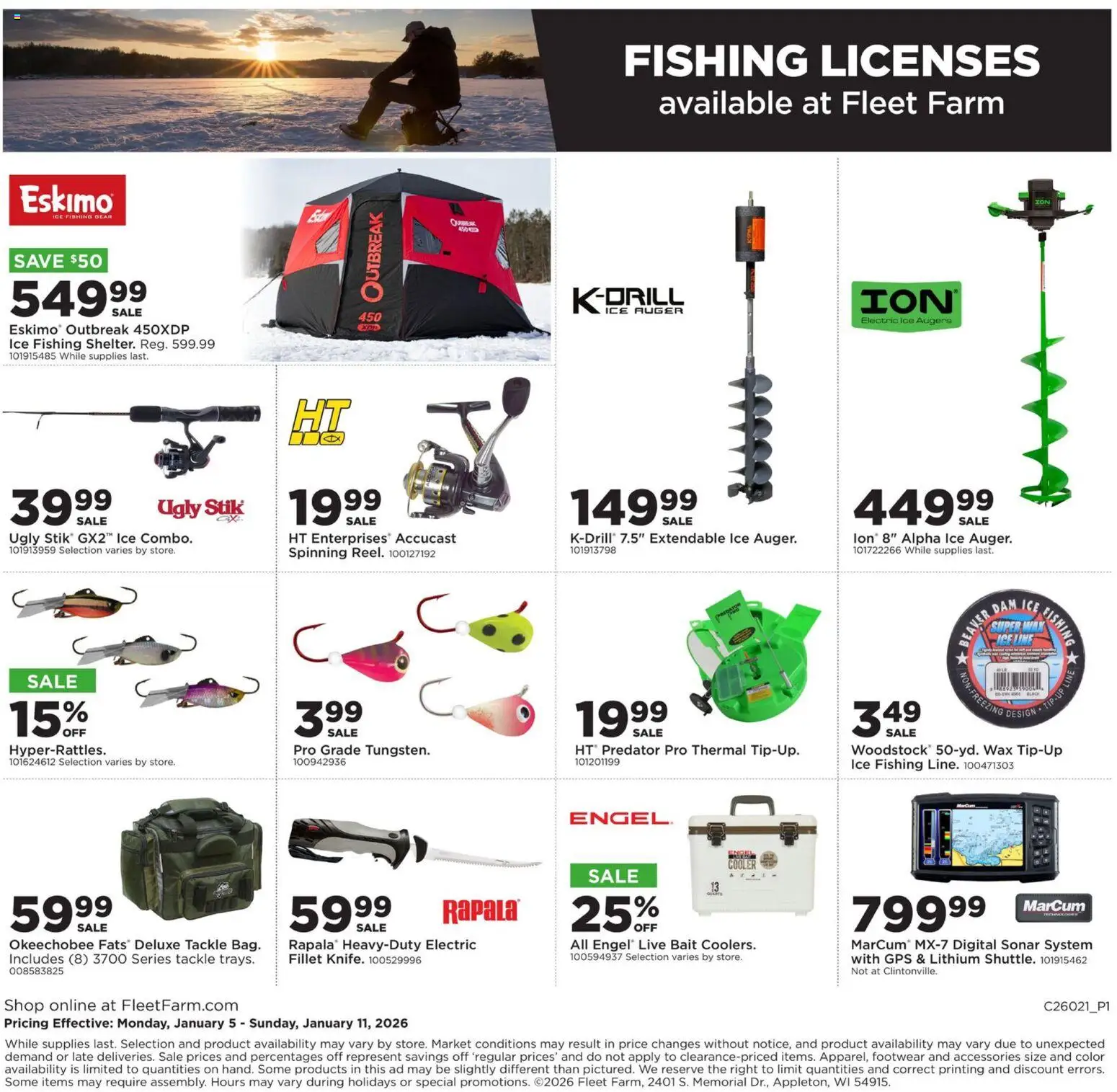 Mills Fleet Farm Weekly Ad - valid from 05.01.2026 | Page: 20 | Products: Bait