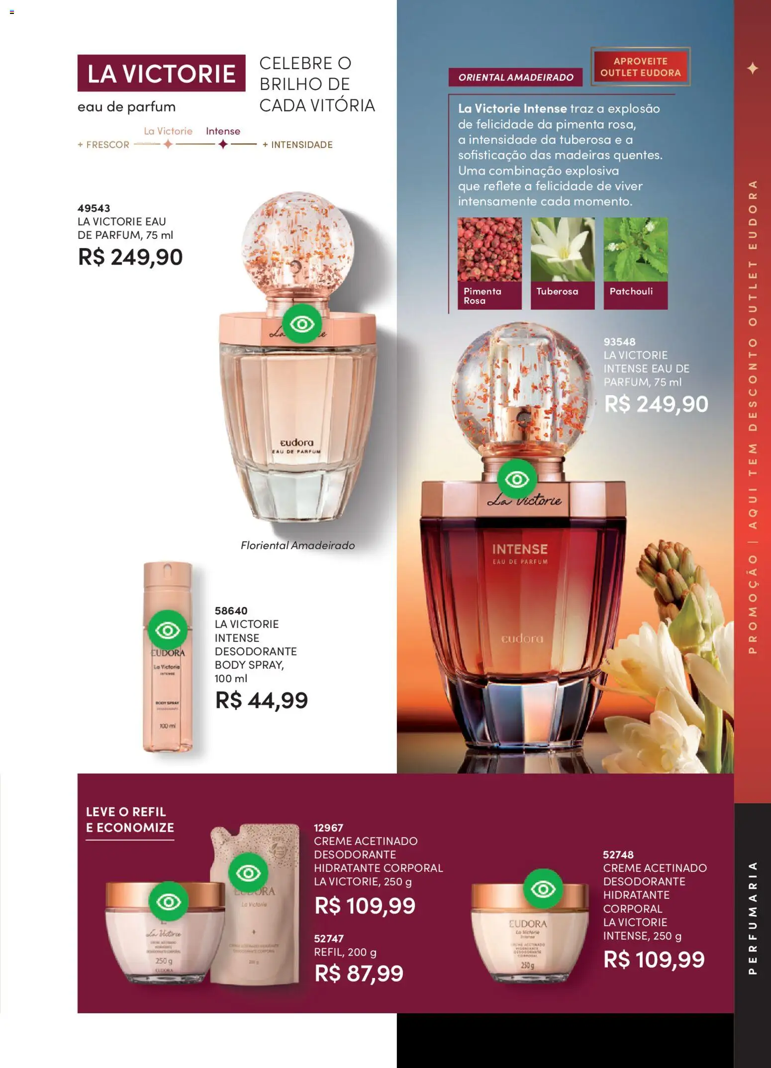 Eudora Folheto - válido de 17.12.2025 | Página: 64 | Produtos: Pimenta, Madeiras, Hidratante corporal, Desodorante