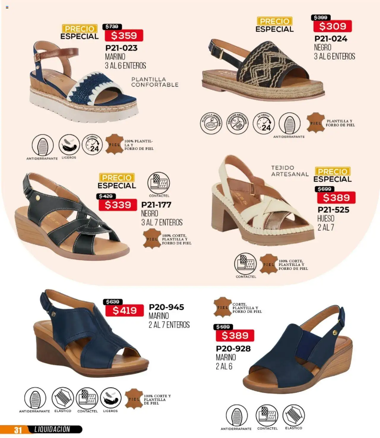 Nuevas ofertas de Cklass válidas en toda la República Mexicana desde el 22.09.2025. ¡Encuentra las mejores ofertas en Cklass - Catálogo Liquidación Calzado! | Página: 32