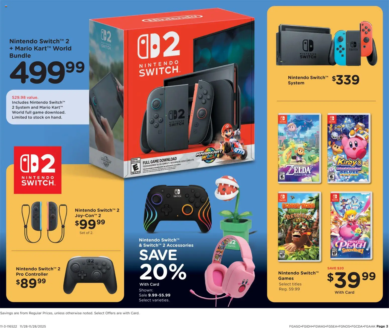 Fred Meyer Home & Apparel - valid from 28.11.2025 | Page: 4 | Products: Switch, Peach, Game, Nintendo