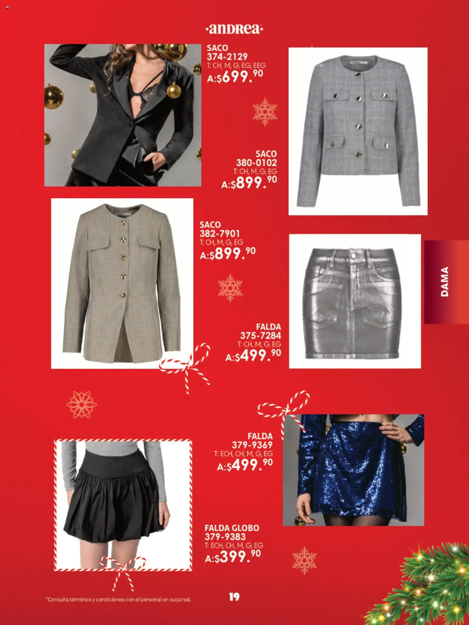 Nuevas ofertas de Andrea válidas en toda la República Mexicana desde el 23.11.2025. ¡Encuentra las mejores ofertas en Andrea catálogo Guía de regalos! | Página: 19 | Productos: Falda