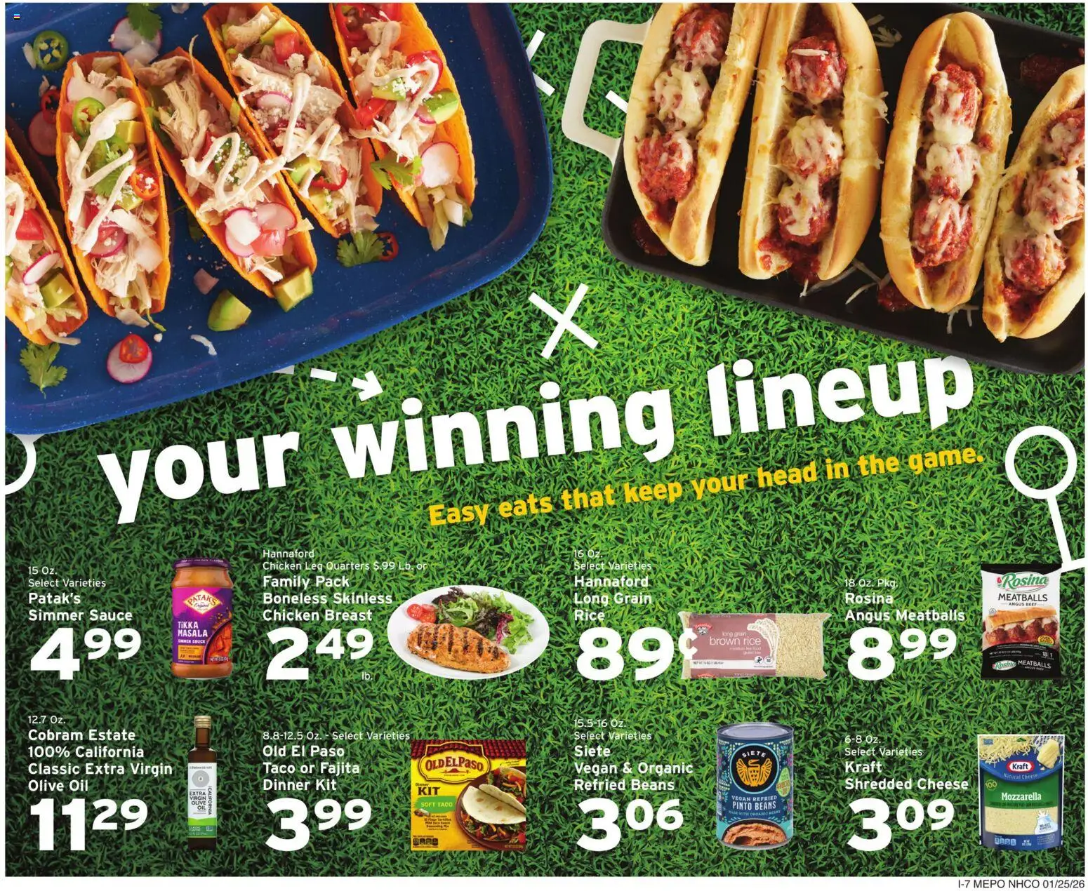 Hannaford Weekly Ad - valid from 25.01.2026 | Page: 15 | Products: Cheese, Rice, Beef, Sauce