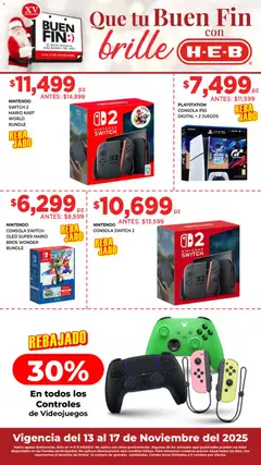 Vista previa de H-E-B Buen Fin, nuevo folleto de la tienda, válido en México a partir del 13.11.2025 | Página: 11 | Productos: Playstation