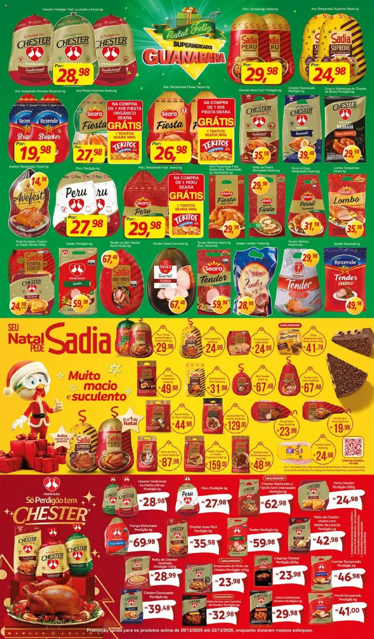 Supermercados Guanabara Folheto - válido de 20.12.2025 | Página: 4 | Produtos: Tender, Pernil, Chester perdigão, Azeite