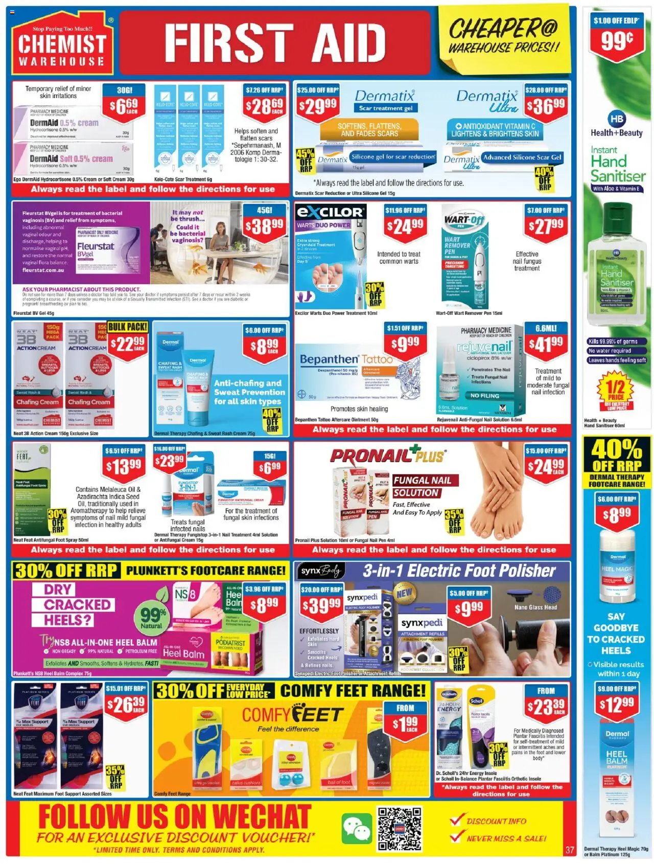 Chemist Warehouse catalogue - valid from 02.10.2025 | Page: 37 | Products: Heels, Cream, Nail treatment, Treatment