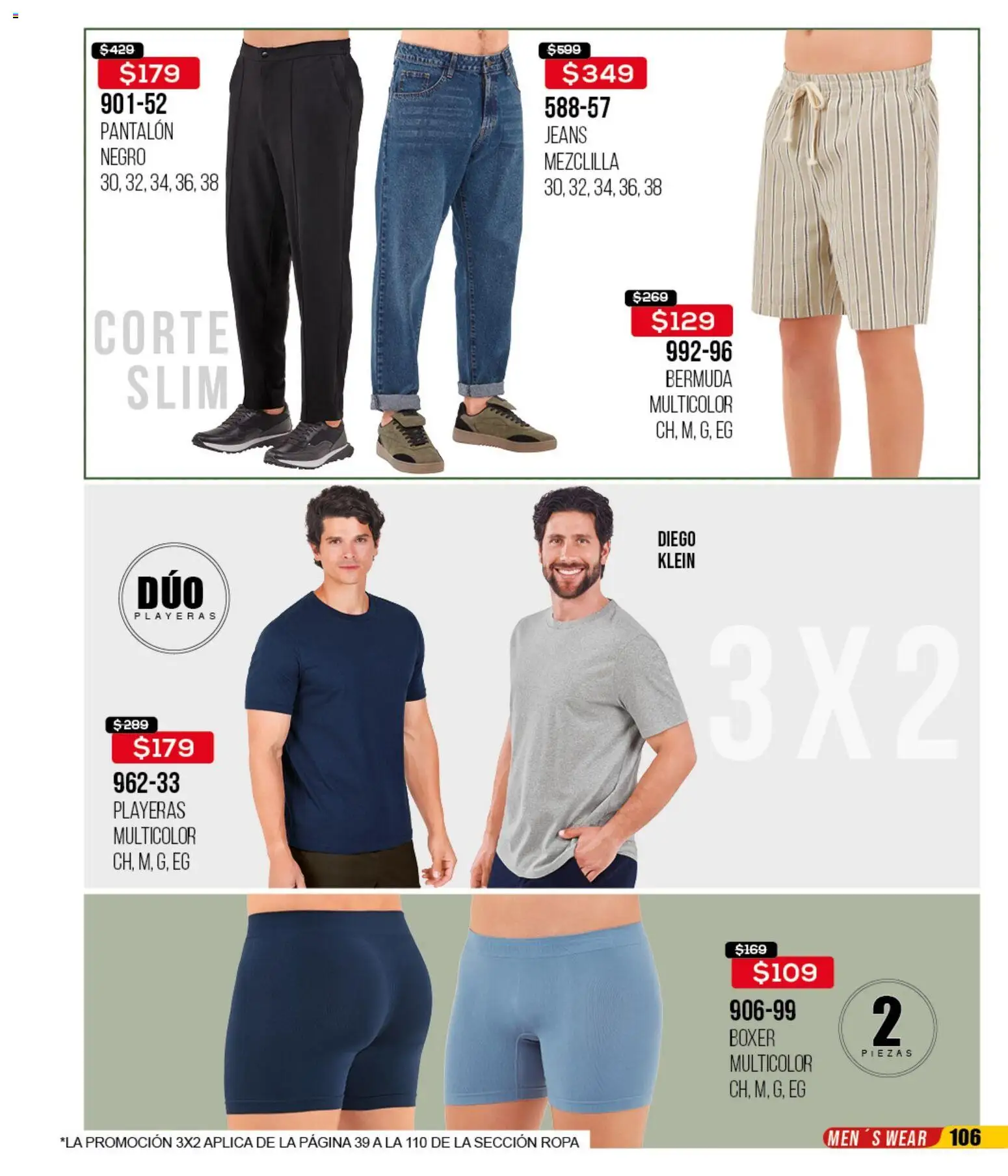 Nuevas ofertas de Cklass válidas en toda la República Mexicana desde el 20.04.2026. ¡Encuentra las mejores ofertas en Cklass catálogo Remate Calzado 3X2! | Página: 240 | Productos: Ropa, Bermuda