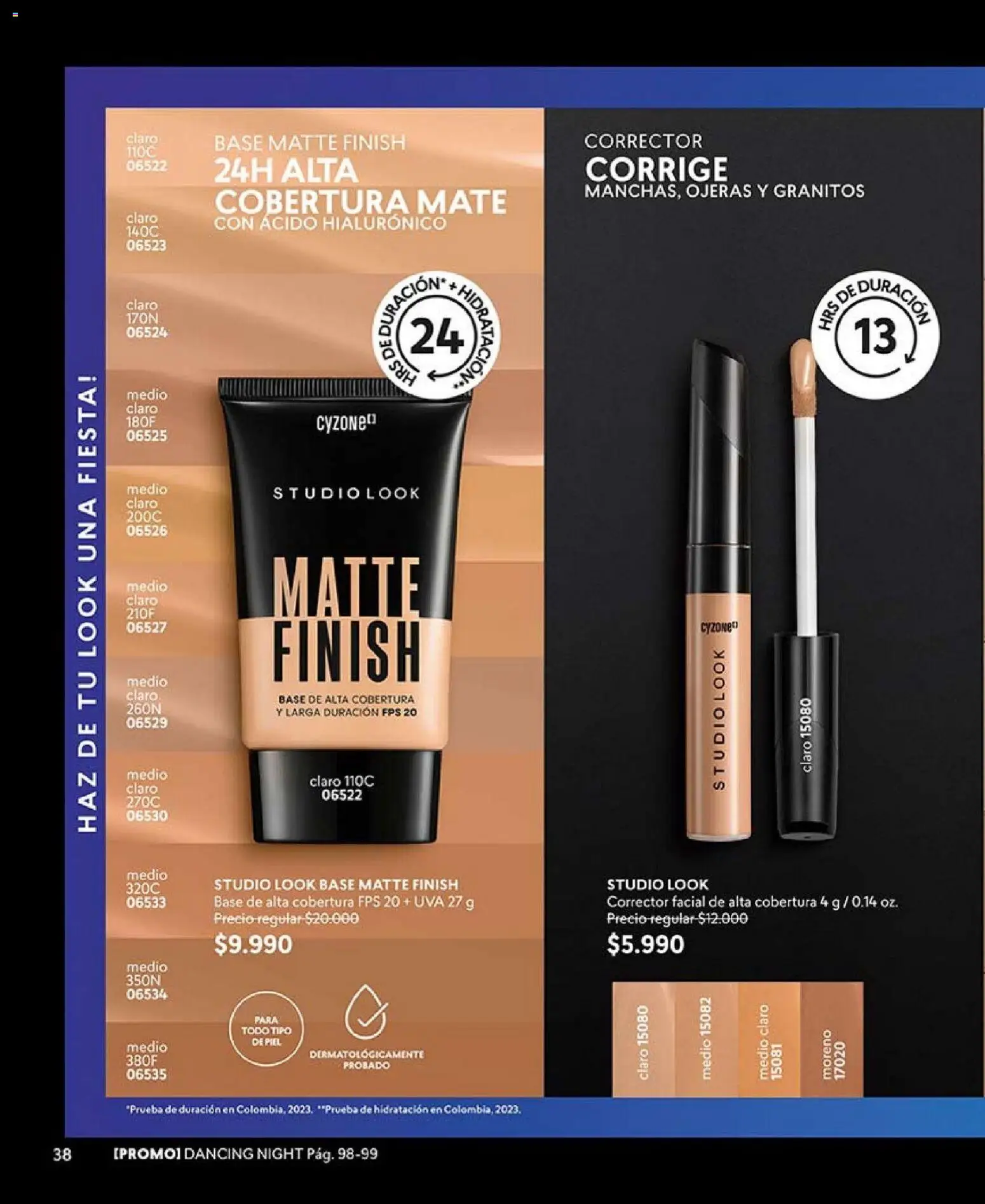 Catálogo CyZone Campaña 4 │ válido desde el 15.02.2026 | Página: 38 | Productos: Uva, Mate, Corrector, Base