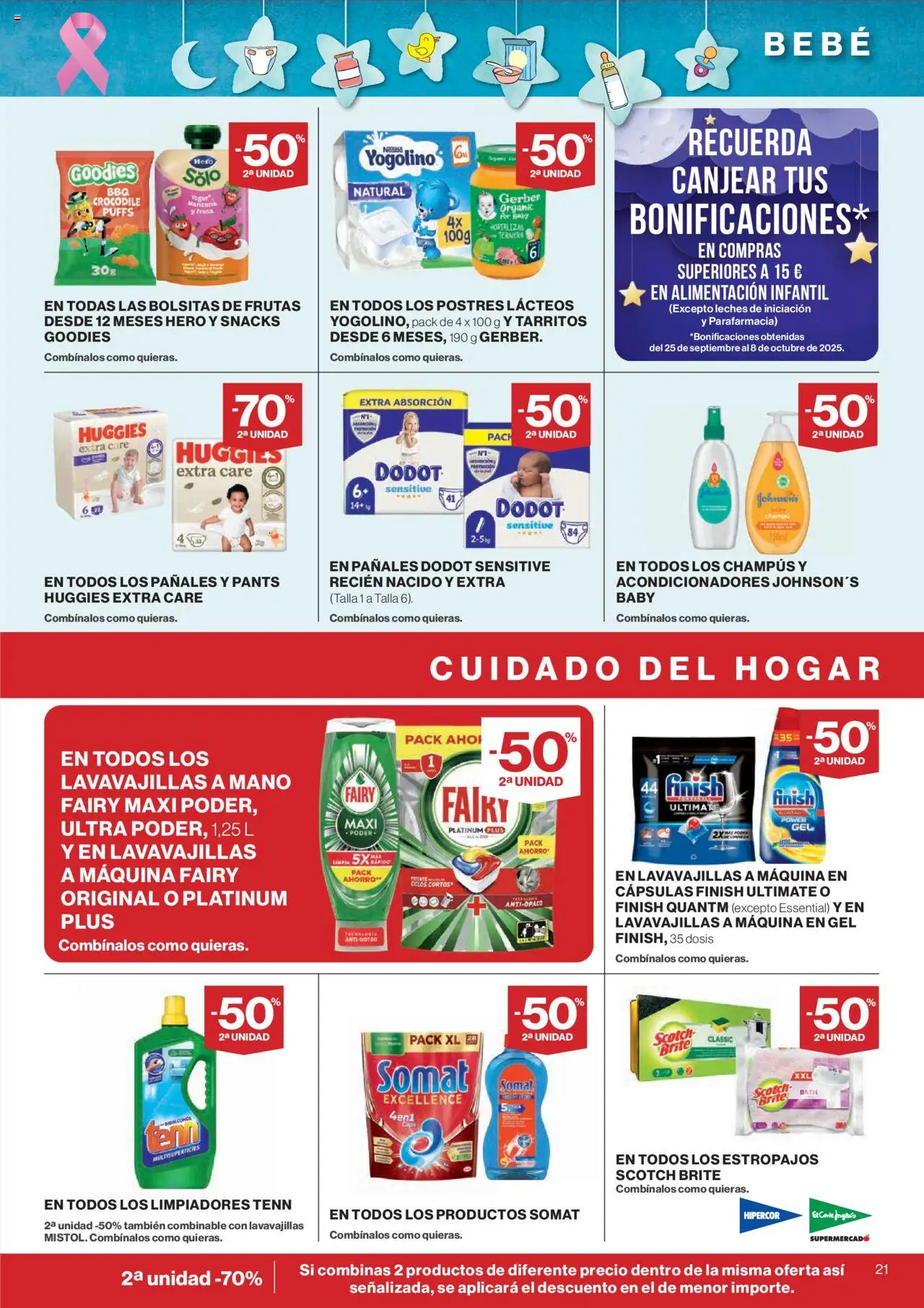 Nuevas ofertas de El Corte Inglés válidas en toda la República Mexicana desde el 09.10.2025. ¡Encuentra las mejores ofertas en El Corte - Catálogo Que necesitas hoy! | Página: 23 | Productos: Manzana, Pañales, Champú, Pants