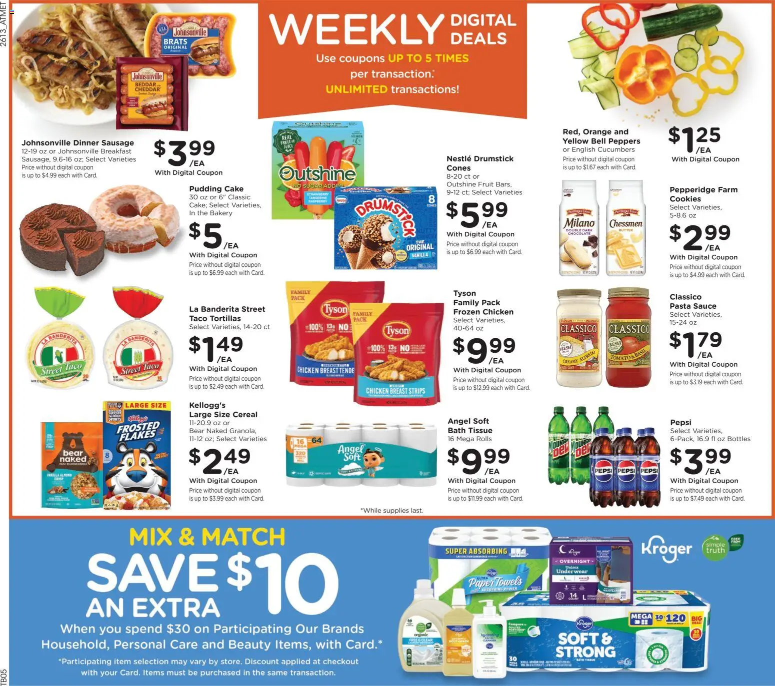 Kroger Weekly Ad - valid from 29.04.2026 | Page: 2 | Products: Bath, Chocolate, Sauce, Sugar