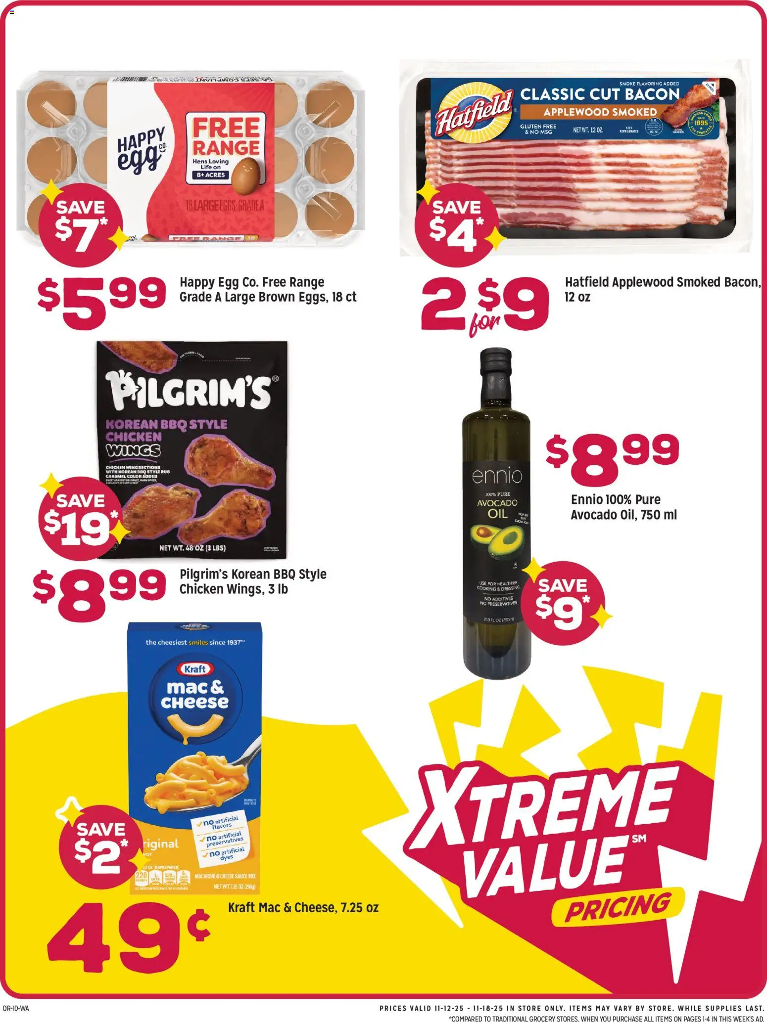 Grocery Outlet Weekly Ad - WA - valid from 12.11.2025 | Page: 3 | Products: Cheese, Avocado, Sauce