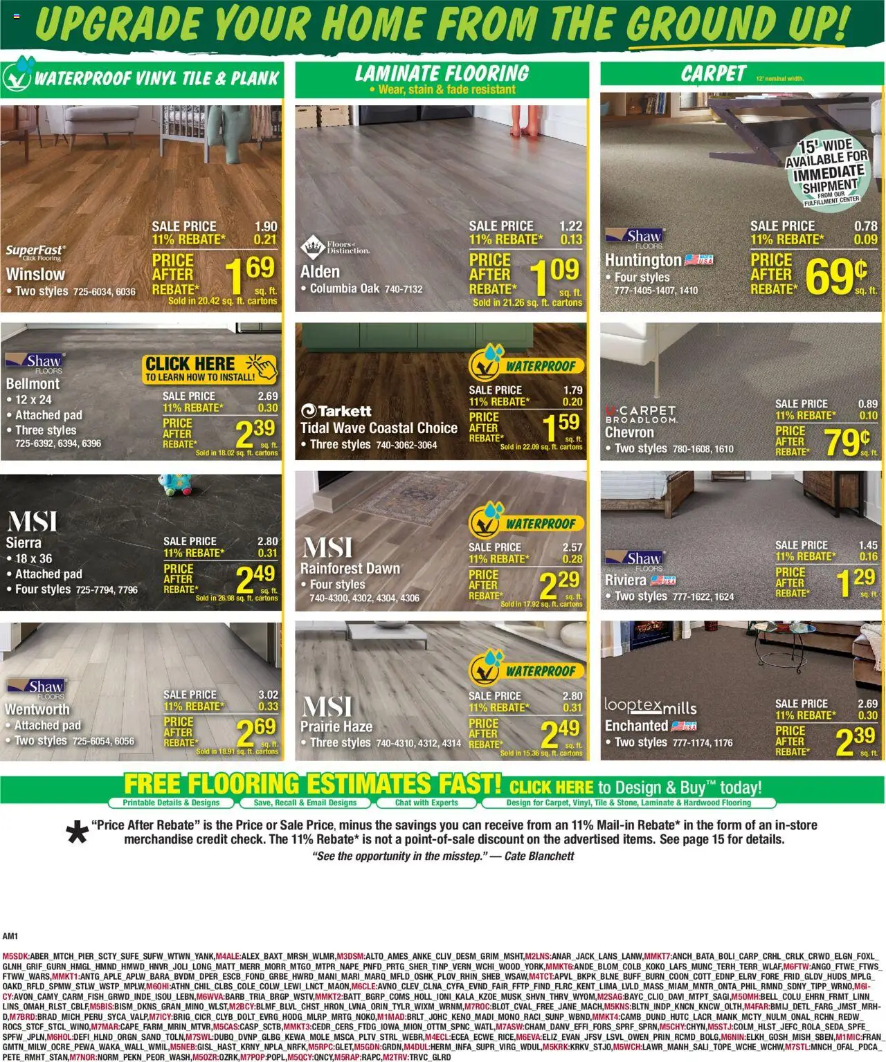 Menards - Weekly Ad - valid from 10.09.2025 | Page: 19 | Products: Carpet