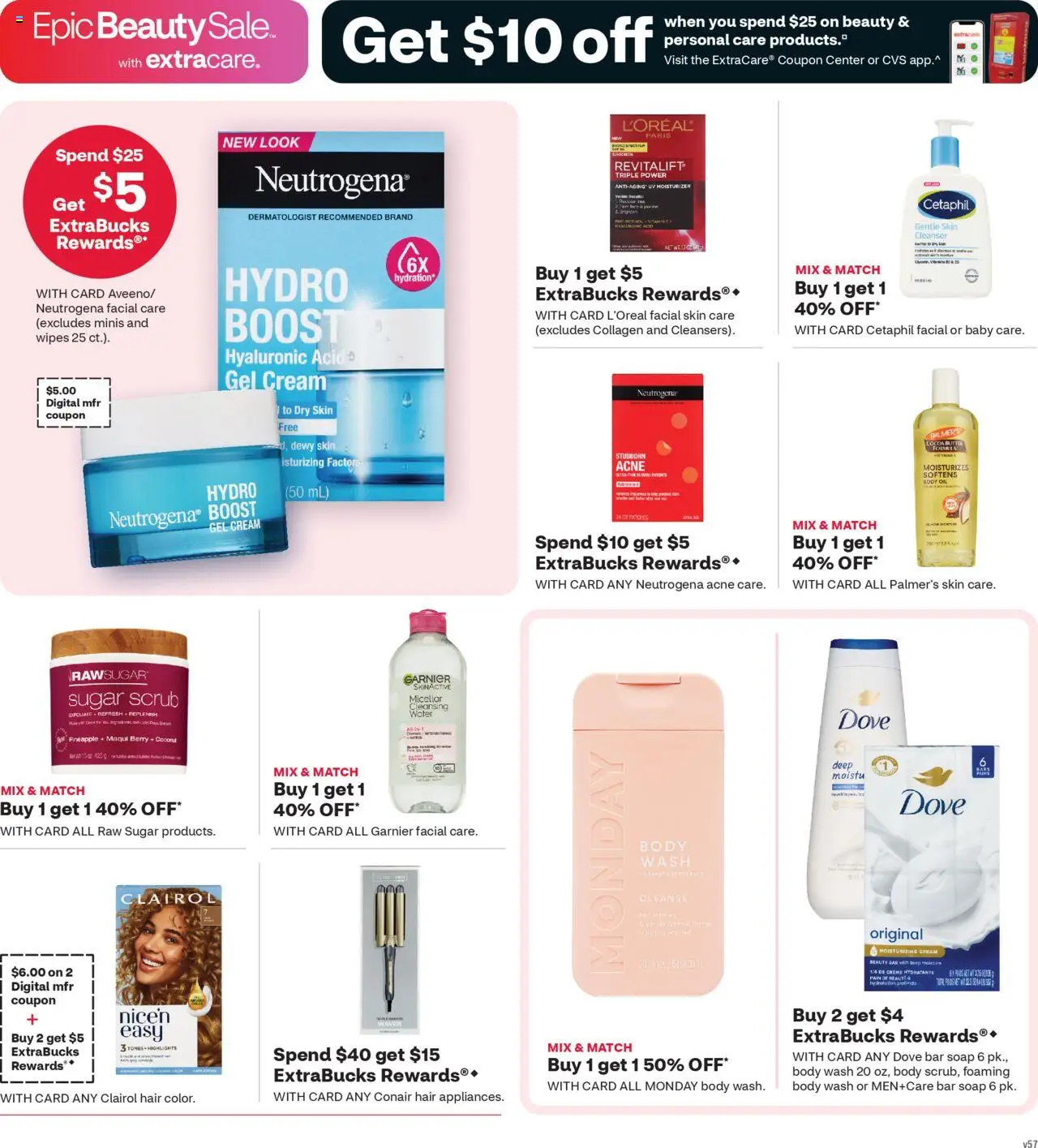 CVS Pharmacy Weekly Ad - WA - valid from 17.08.2025 | Page: 5 | Products: Cream, Bar Soap, Body Wash, Sugar