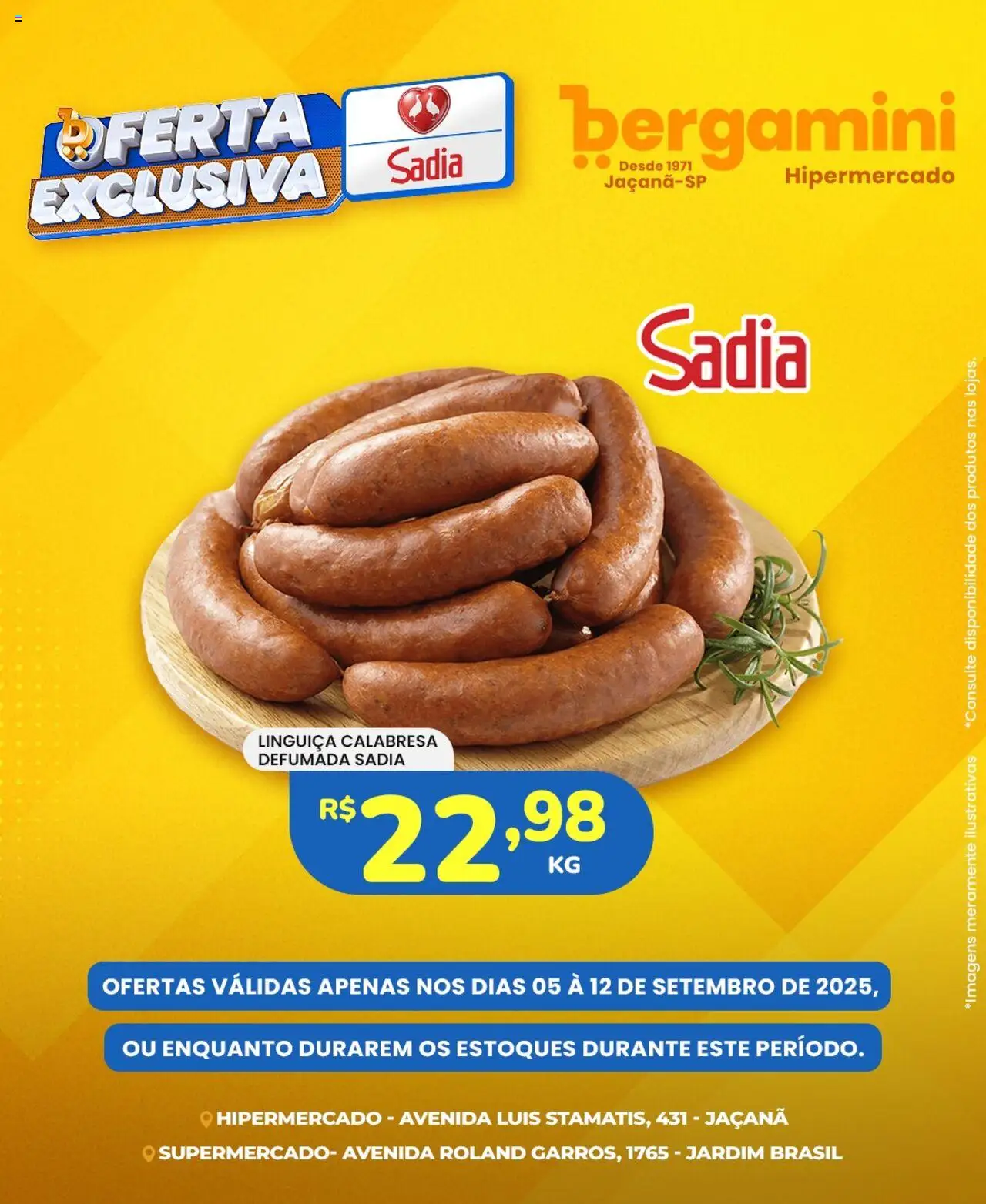 Supermercado Bergamini Folheto - válido de 05.09.2025 | Página: 4 | Produtos: Linguiça