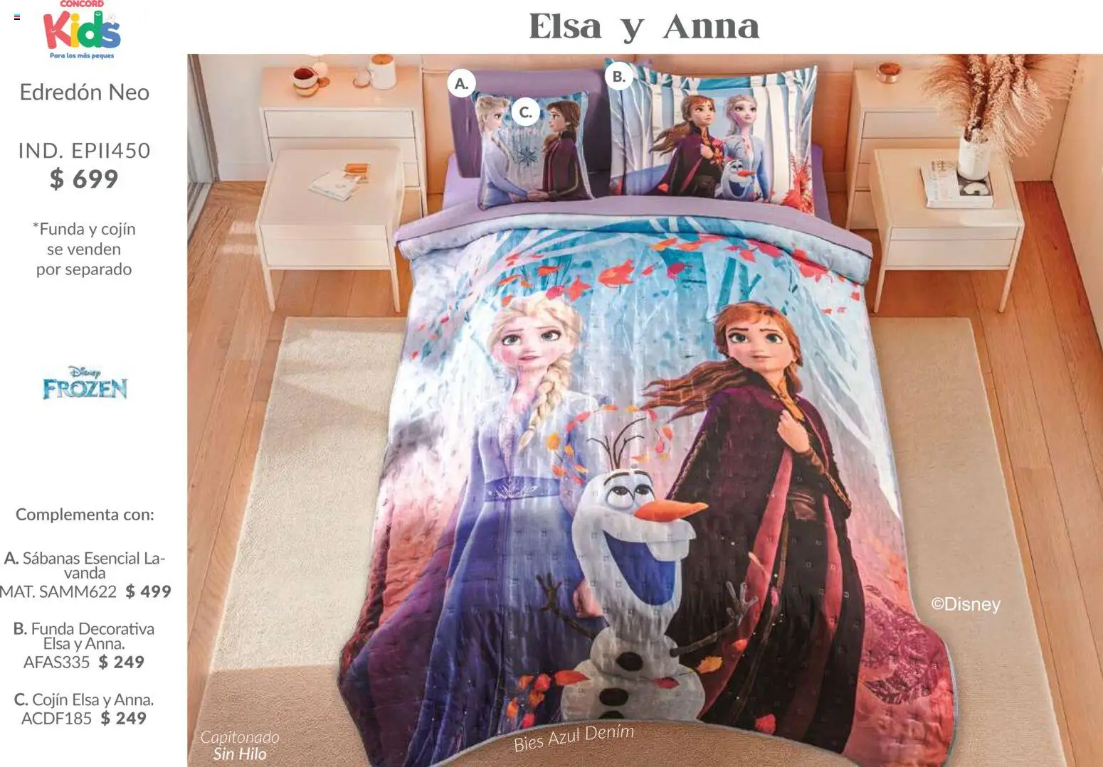 Nuevas ofertas de Colchas Concord válidas en toda la República Mexicana desde el 01.02.2026. ¡Encuentra las mejores ofertas en Colchas Concord catálogo Kids! | Página: 27 | Productos: Funda, Sabanas