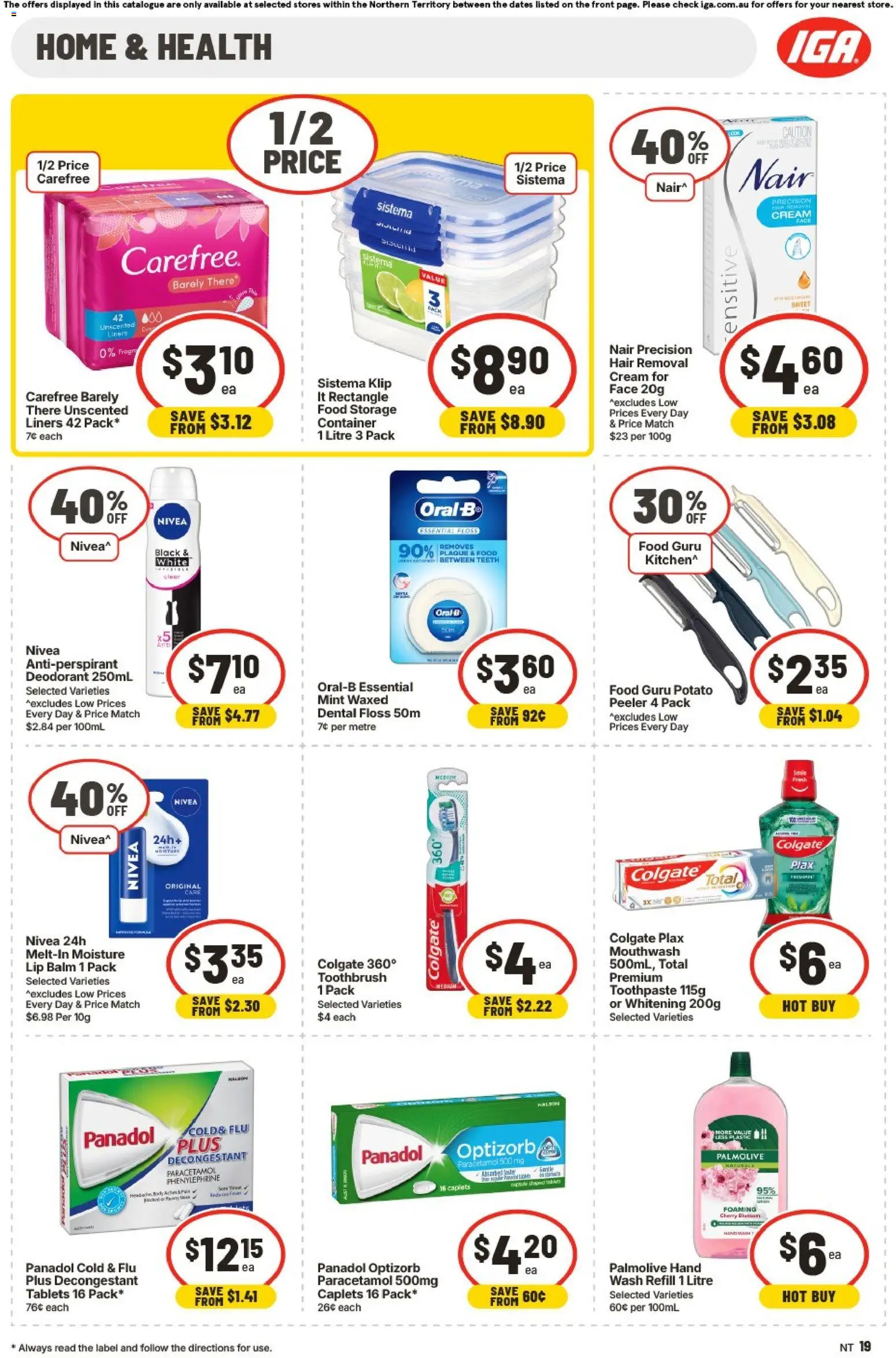 IGA catalogue - valid from 15.04.2026 | Page: 15 | Products: Antiperspirant, Food storage, Toothpaste, Toothbrush