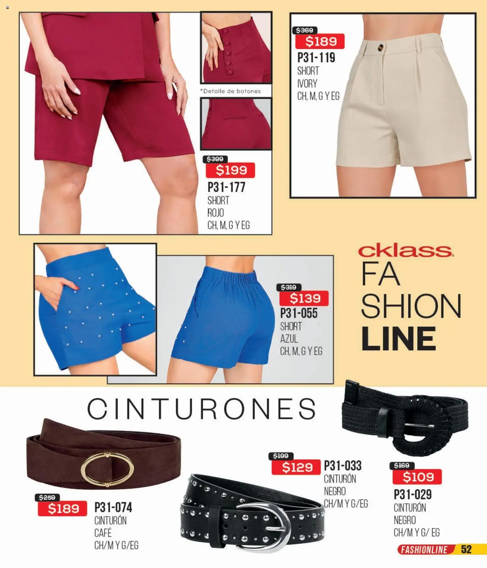 Nuevas ofertas de Cklass válidas en toda la República Mexicana desde el 16.02.2026. ¡Encuentra las mejores ofertas en Cklass catálogo Remate Ropa! | Página: 53 | Productos: Cinturón, Café, Short