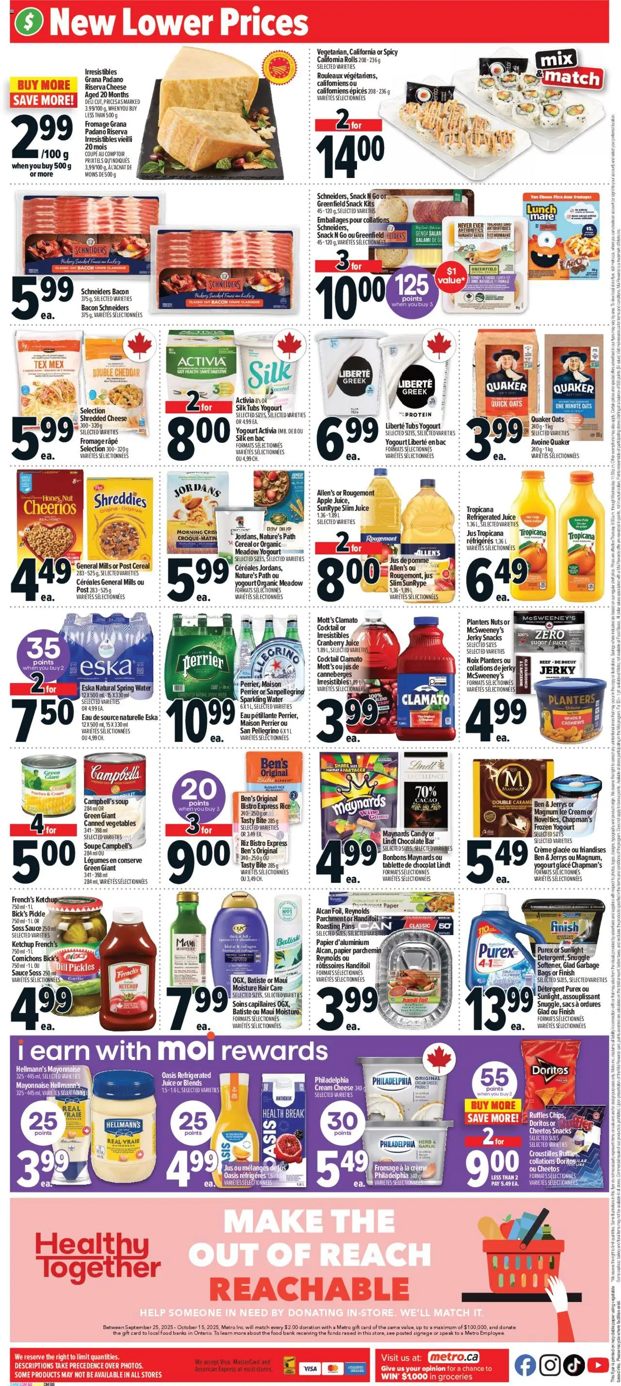 Metro flyer valid from 02.10.2025 | Page: 4 | Products: Cream, Detergent, Cheese, Chocolate