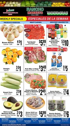 Preview of Rancho Markets weekly ads valid from 20.01.2026