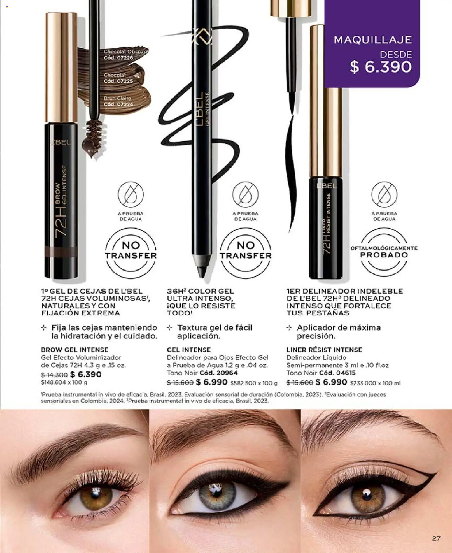 L'Bel Campaña 8 │ válido desde el 30.04.2026 | Página: 29 | Productos: Agua, Maquillaje, Delineador