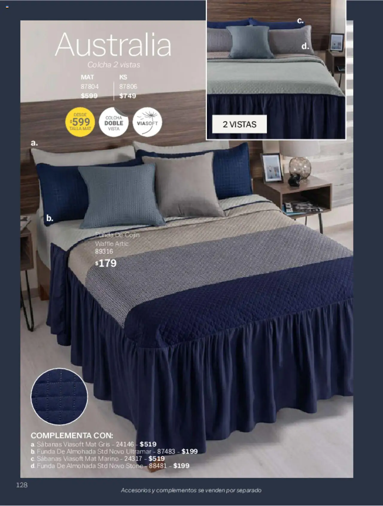 Nuevas ofertas de Vianney válidas en toda la República Mexicana desde el 07.03.2025. ¡Encuentra las mejores ofertas en Vianney catálogo Primavera! | Página: 130 | Productos: Funda, Funda de almohada, Almohada, Sabanas