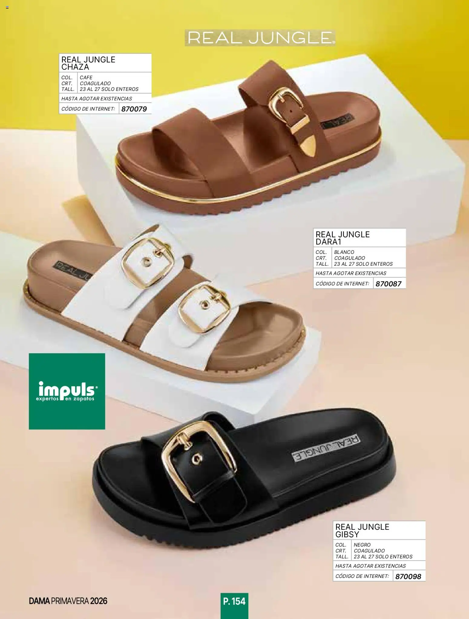 Nuevas ofertas de Impuls válidas en toda la República Mexicana desde el 01.01.2026. ¡Encuentra las mejores ofertas en Impuls catálogo Primavera! | Página: 156 | Productos: Zapatos, Café