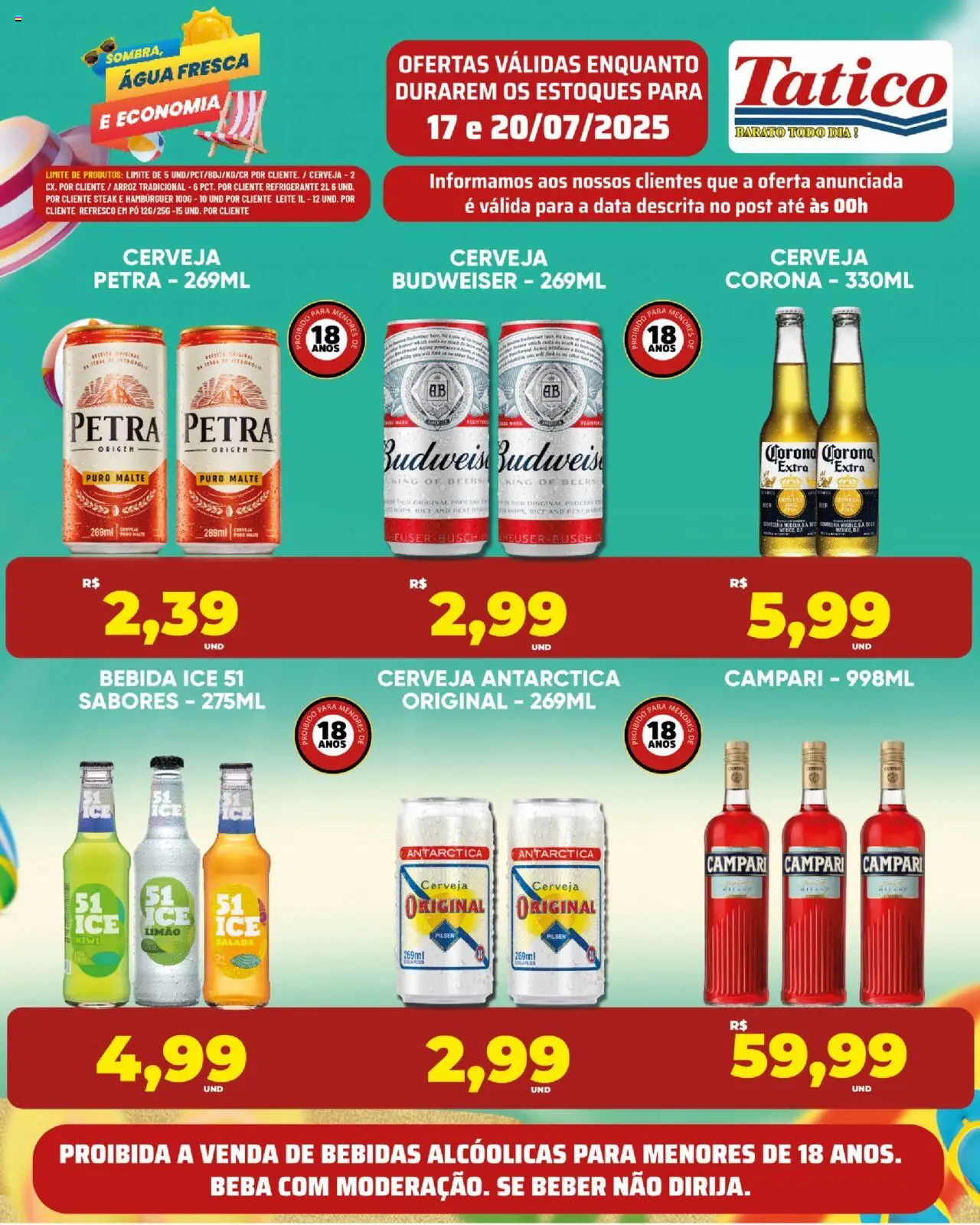 Tatico Folheto - válido de 19.07.2025 | Página: 27 | Produtos: Refresco, Arroz, Bebida, Campari