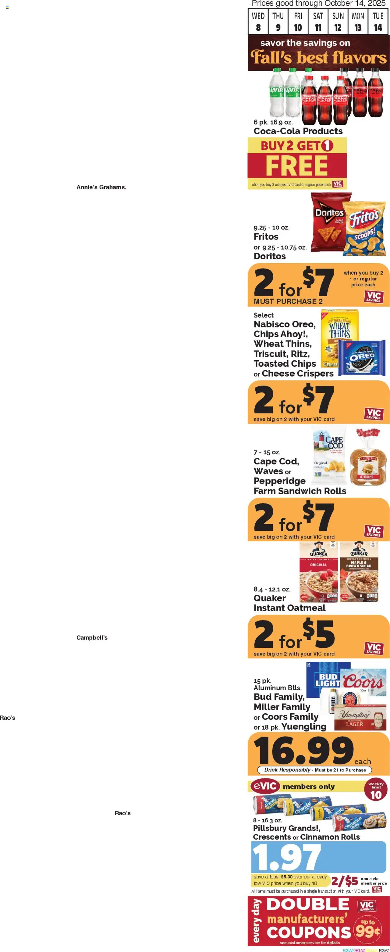 Harris Teeter Weekly Ad - valid from 08.10.2025 | Page: 2 | Products: Cheese, Chips, Salt, Sugar
