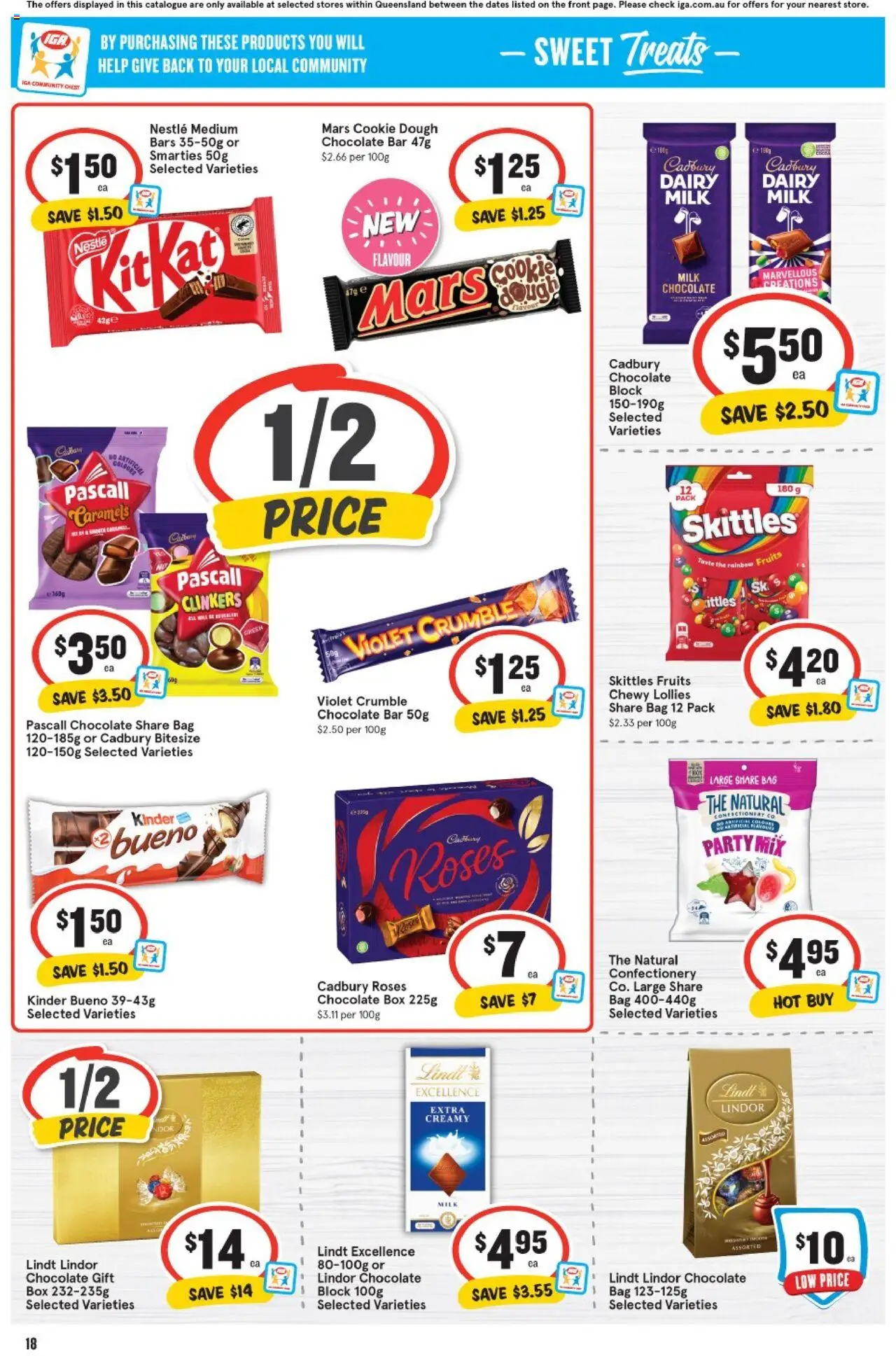 IGA catalogue - valid from 06.08.2025 | Page: 14 | Products: Bread, Chocolate, Muffins, Bakery