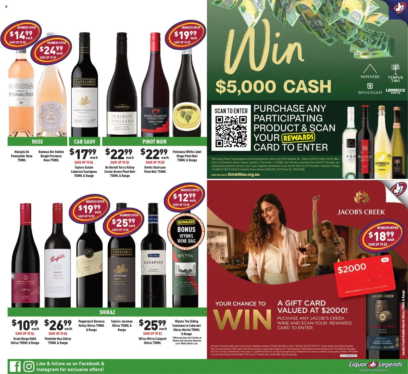 Liquor Legends catalogue - valid from 22.10.2025 | Page: 3 | Products: Wine, Lemon, Scotch, Bag