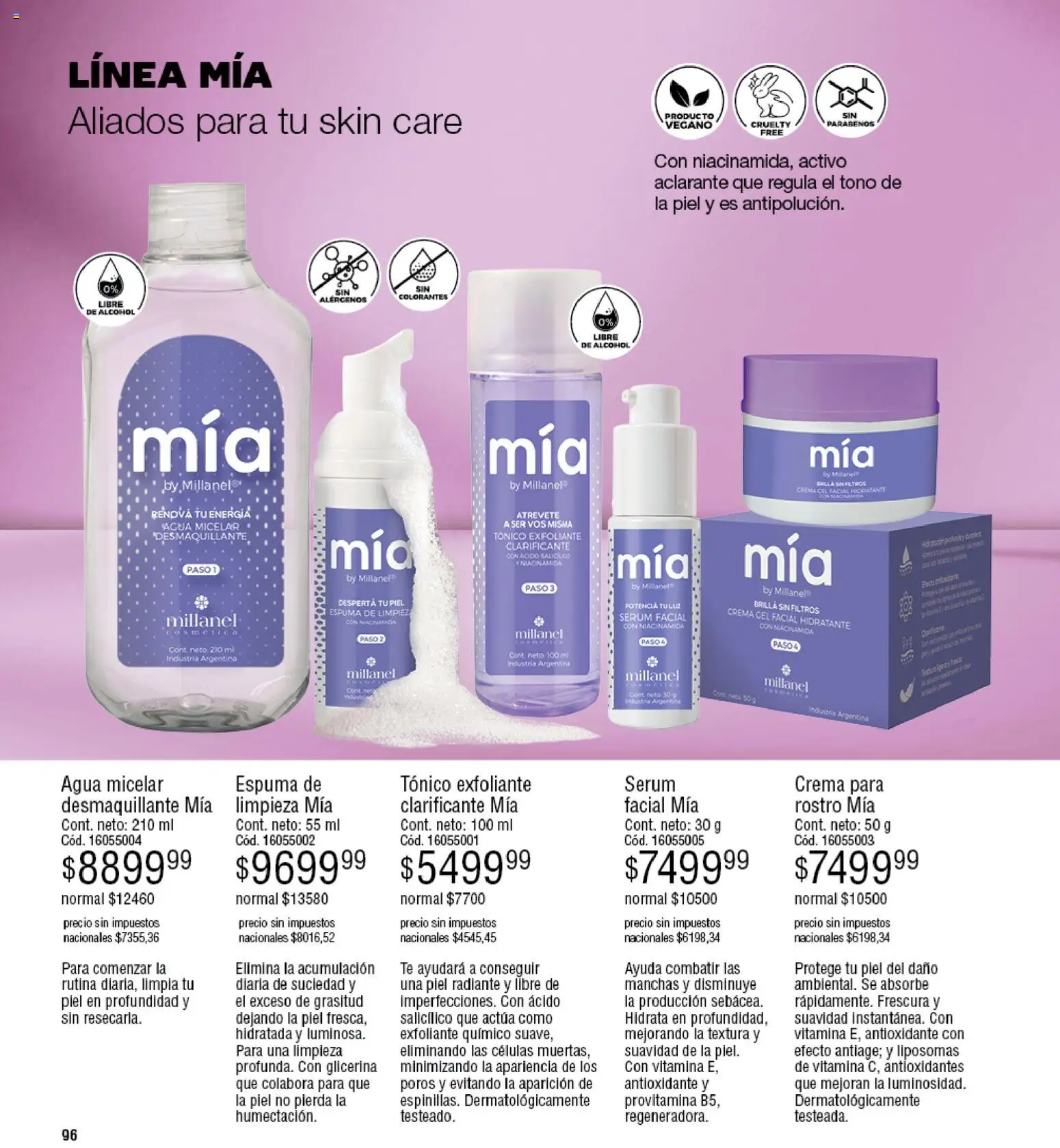 Millanel - Catálogo │ válido desde el 30.03.2026 | Página: 96 | Productos: Espuma, Té, Radiante, Crema
