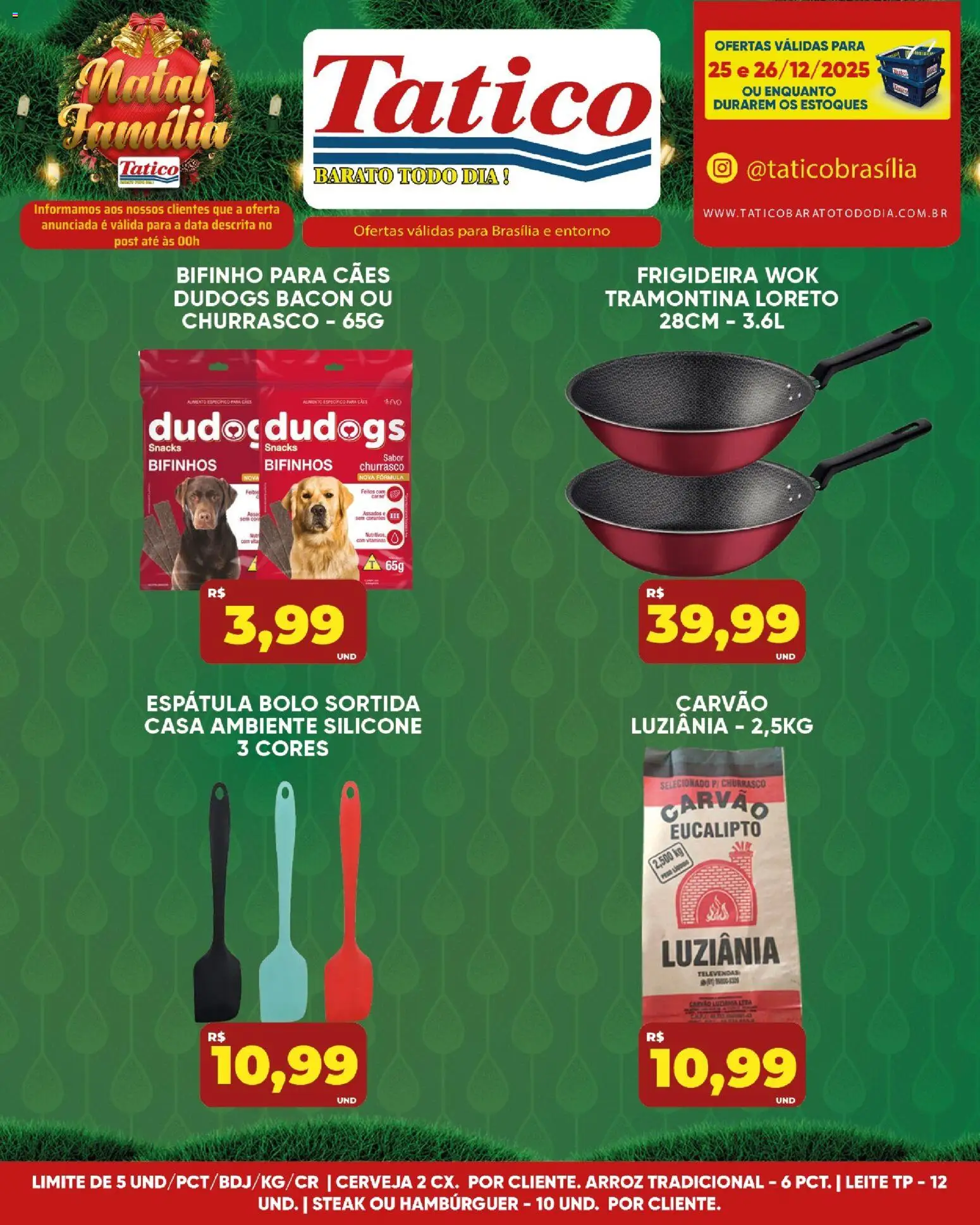 Tatico Folheto - válido de 24.12.2025 | Página: 8 | Produtos: Frigideira, Leite, Cerveja, Arroz