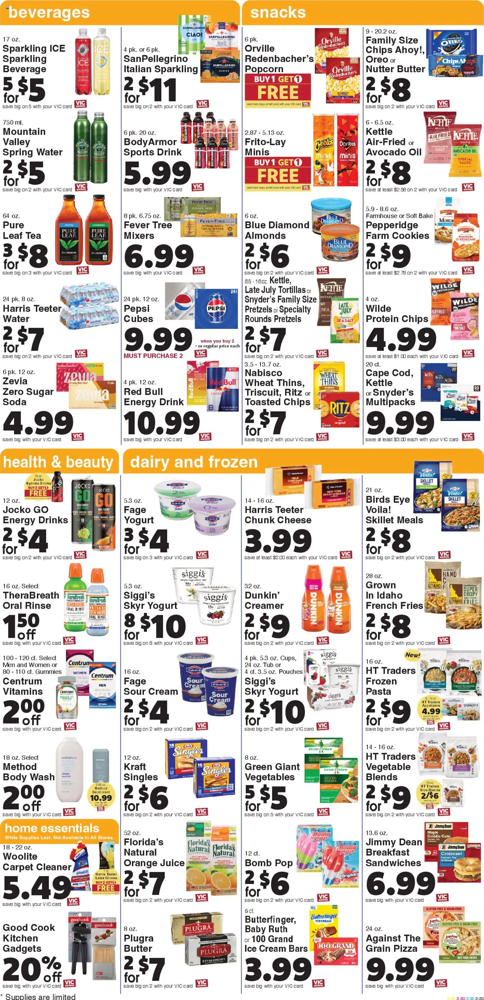 Harris Teeter Weekly Ad - SC - valid from 22.10.2025 | Page: 5 | Products: Juice, Body Wash, Ice cream, Gloves