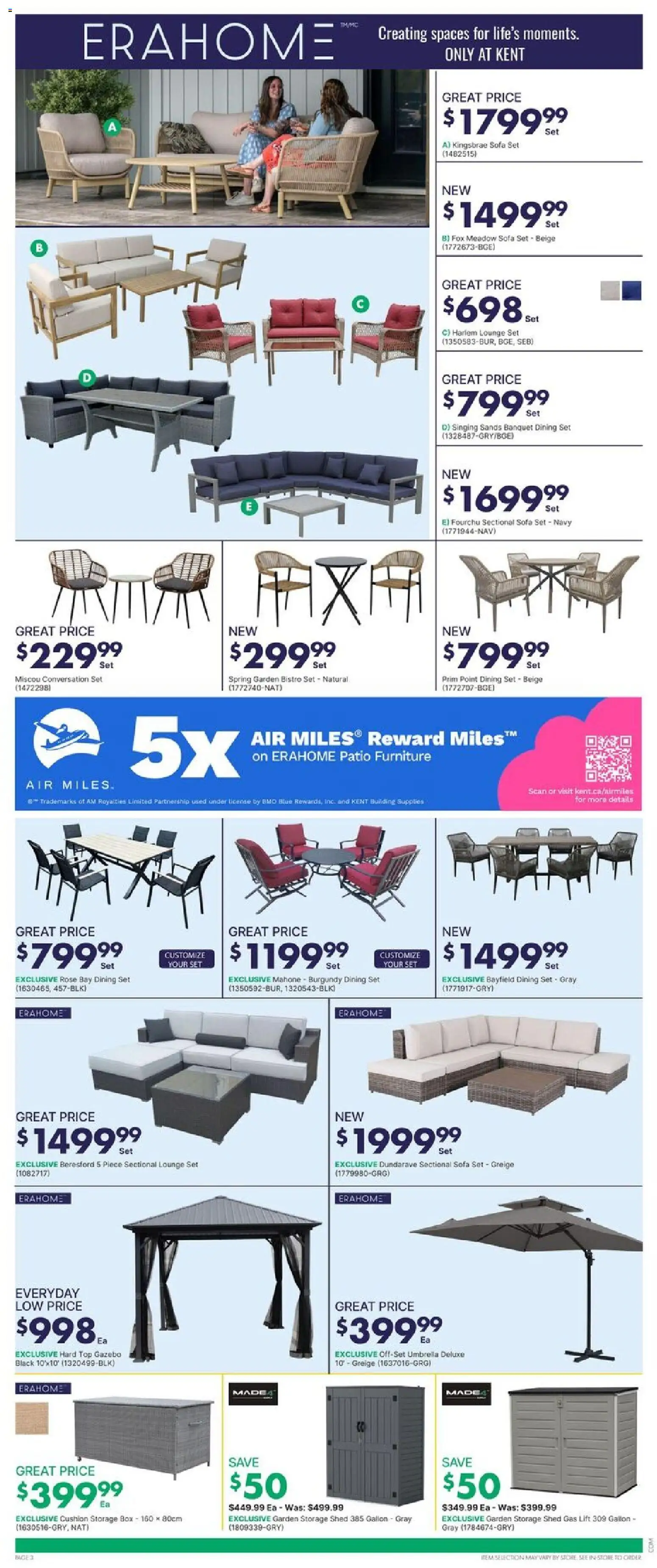 Kent flyer valid from 23.04.2026 | Page: 5 | Products: Umbrella, Sofa, Box