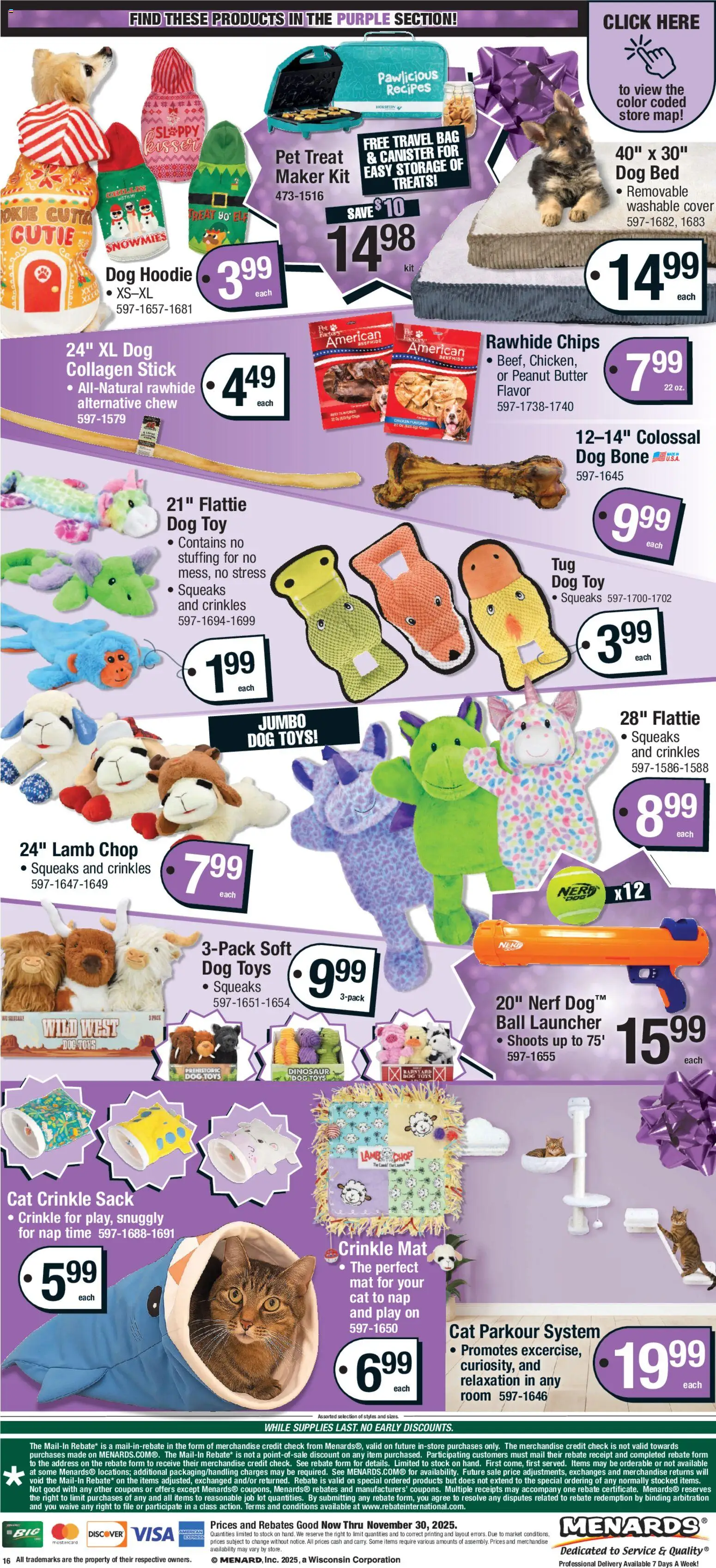 Menards - Sale B and I - valid from 28.11.2025 | Page: 16 | Products: Butter, Chips, Hoodie, Travel bag