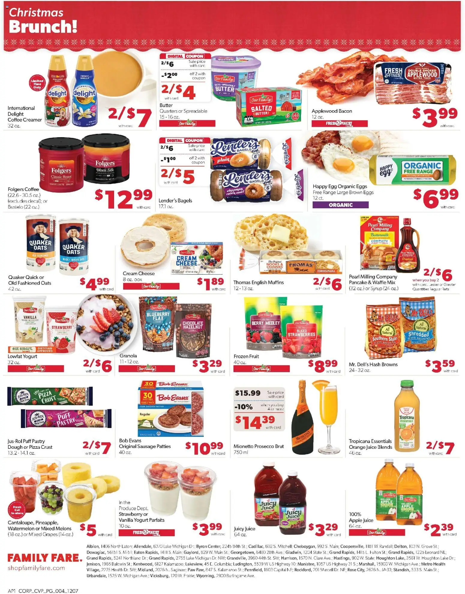 Family Fare Weekly Ad - valid from 07.12.2025 | Page: 7 | Products: Butter, Eggs, Coffee, Puff Pastry