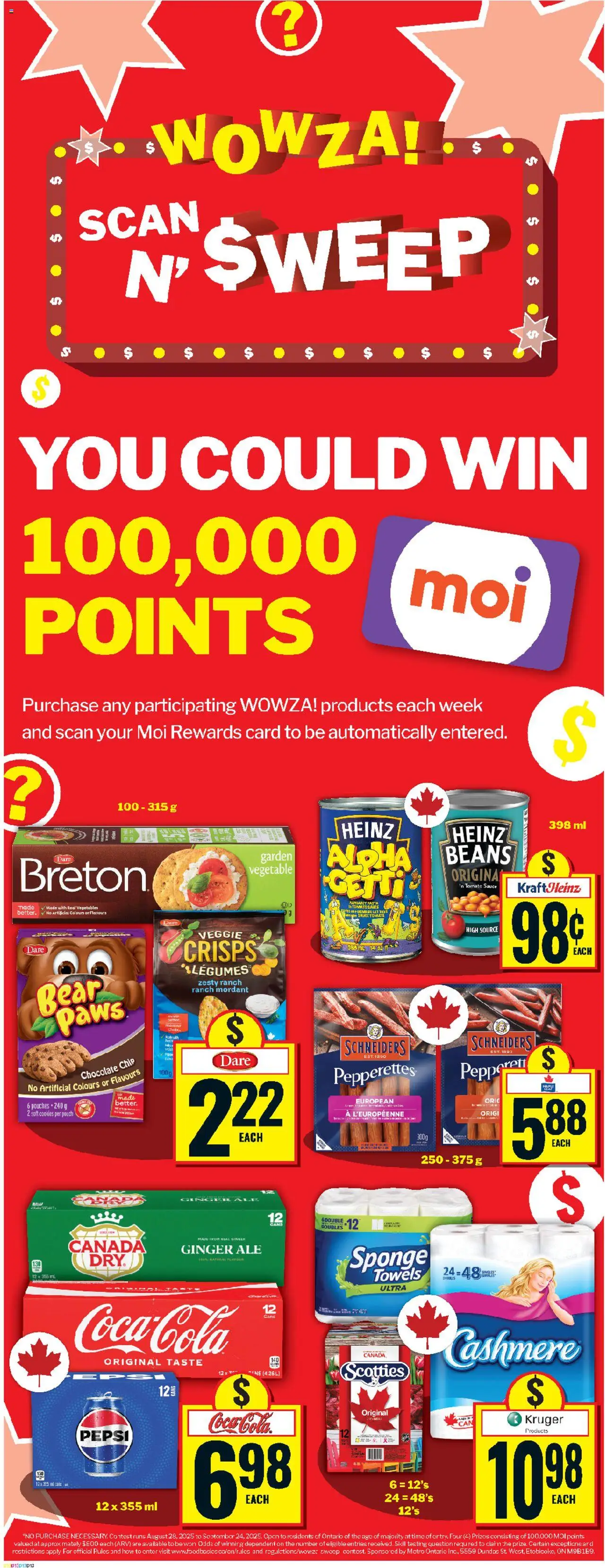 Food Basics flyer valid from 18.09.2025 | Page: 4 | Products: Cookies, Sponge, Chocolate