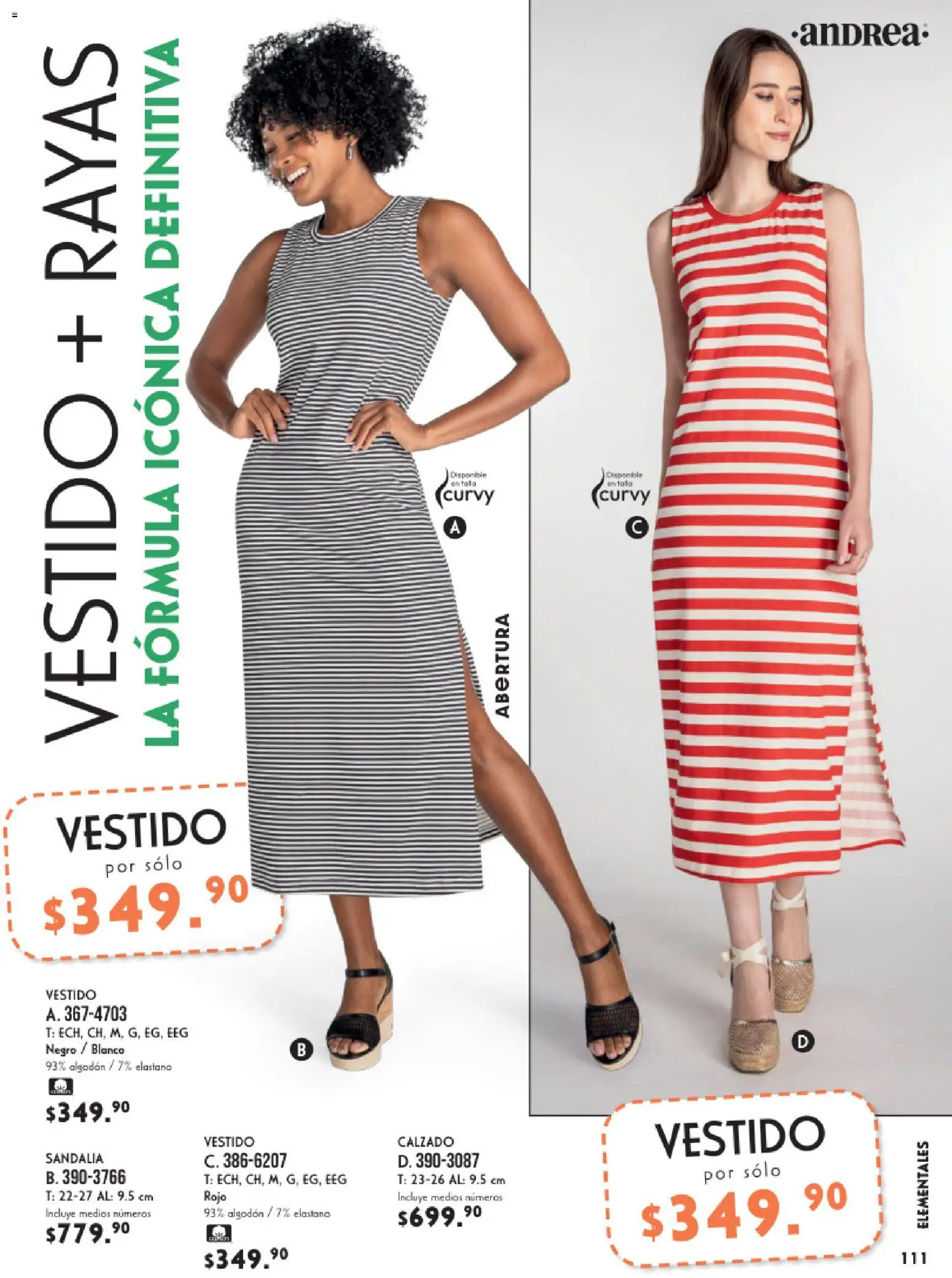 Nuevas ofertas de Andrea válidas en toda la República Mexicana desde el 25.01.2026. ¡Encuentra las mejores ofertas en Andrea catálogo Vestir! | Página: 111 | Productos: Algodón, Vestido